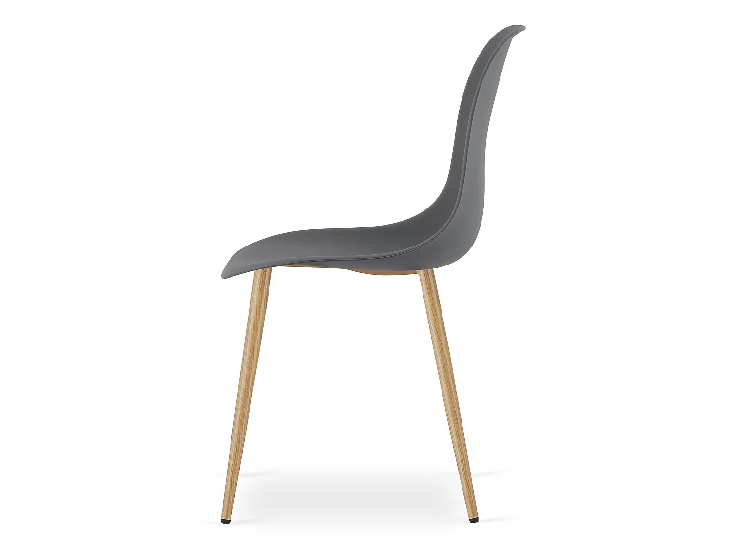 Esszimmerstuhl WAT ergonomisch Polypropylen dunkelgrau 46x51x84 cm
