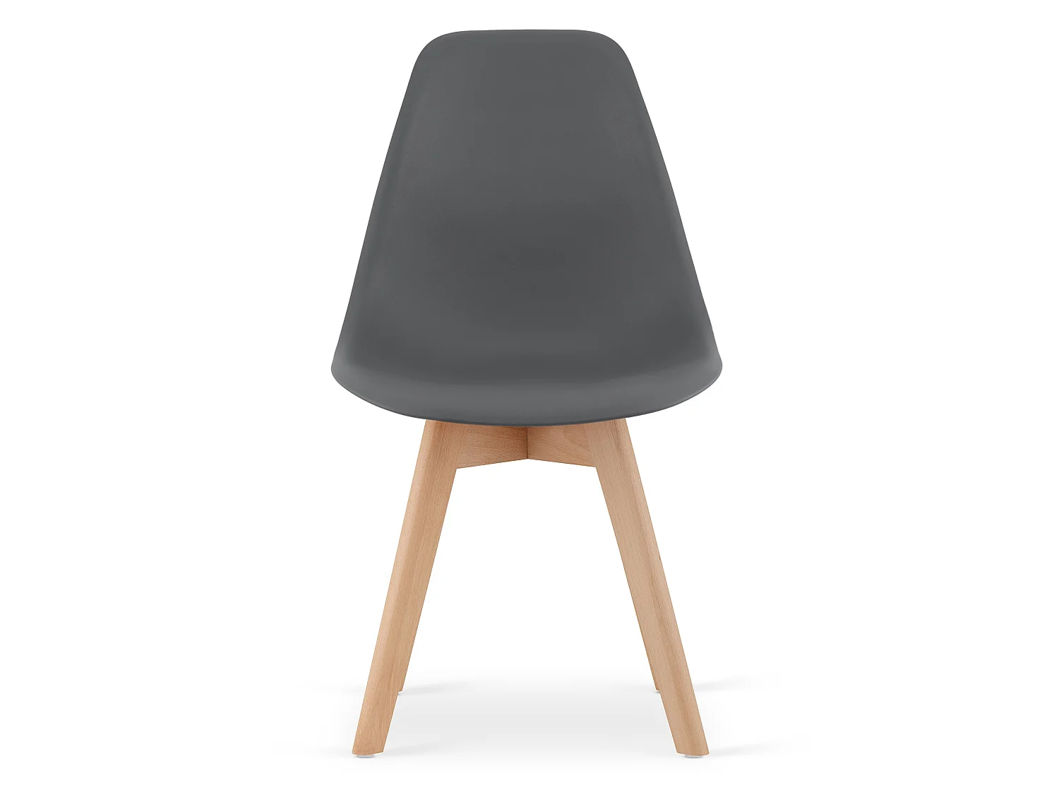 Chaise de salle à manger et cuisine KITO ergonomique polypropylène gris foncé 80x46x54,5 cm