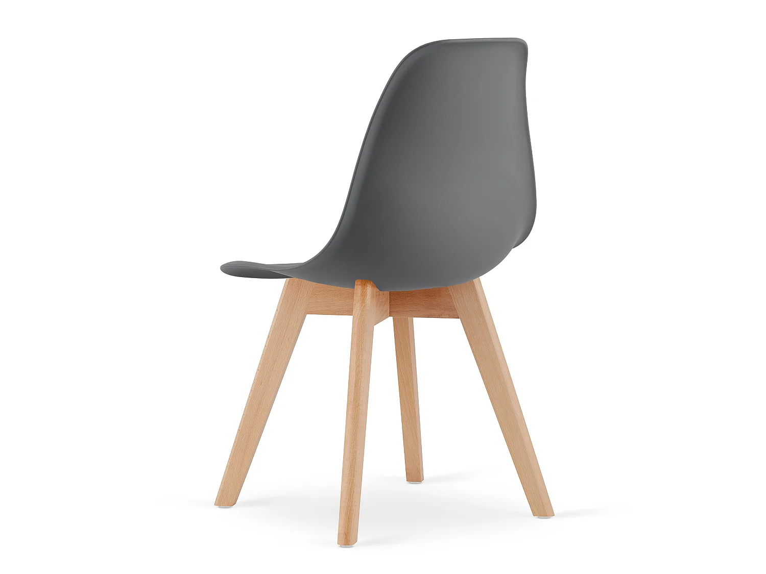 Chaise de salle à manger et cuisine KITO ergonomique polypropylène gris foncé 80x46x54,5 cm