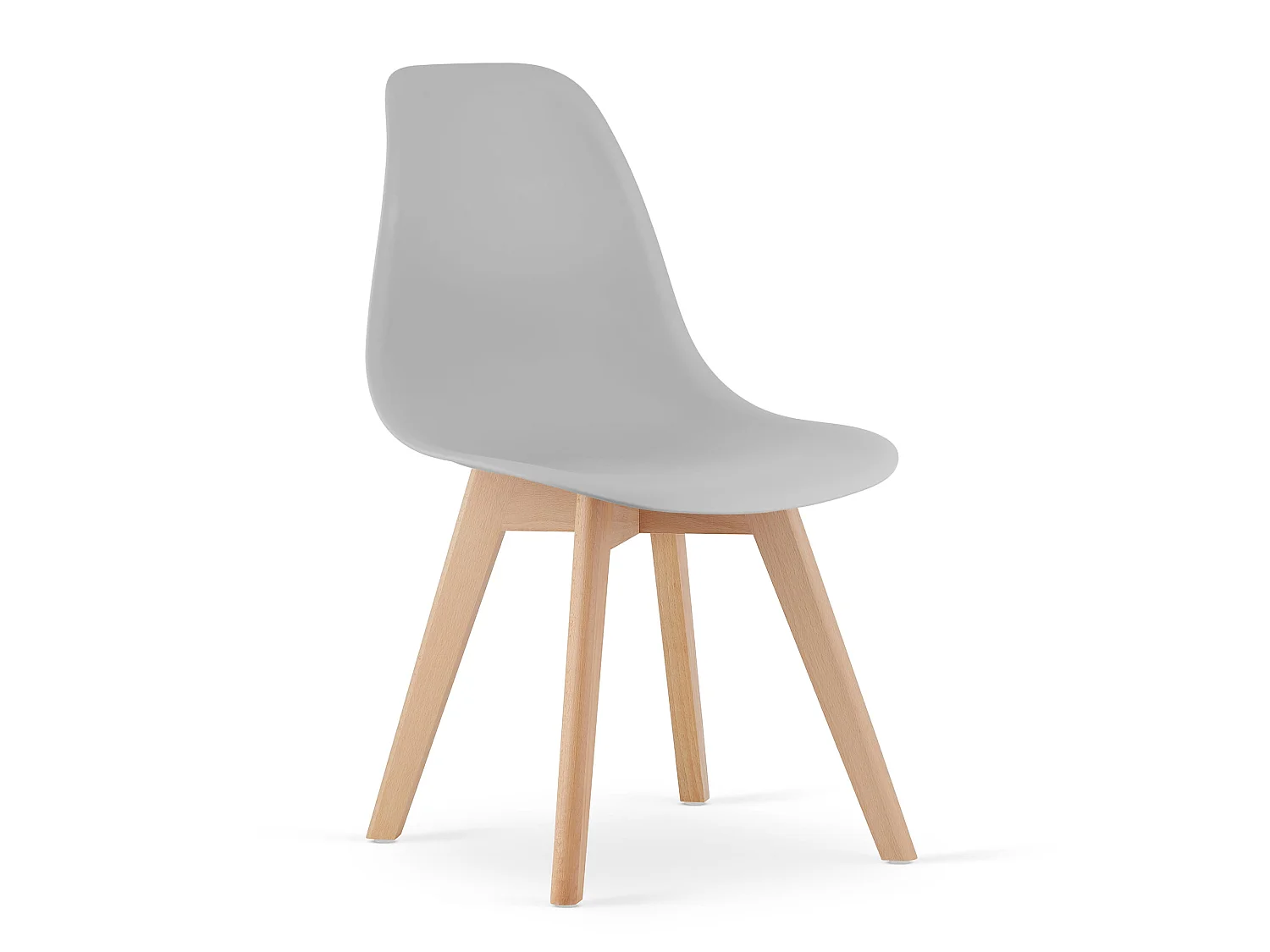 Chaise de salle à manger KITO ergonomique polypropylène gris 3x 80x46x54,5 cm