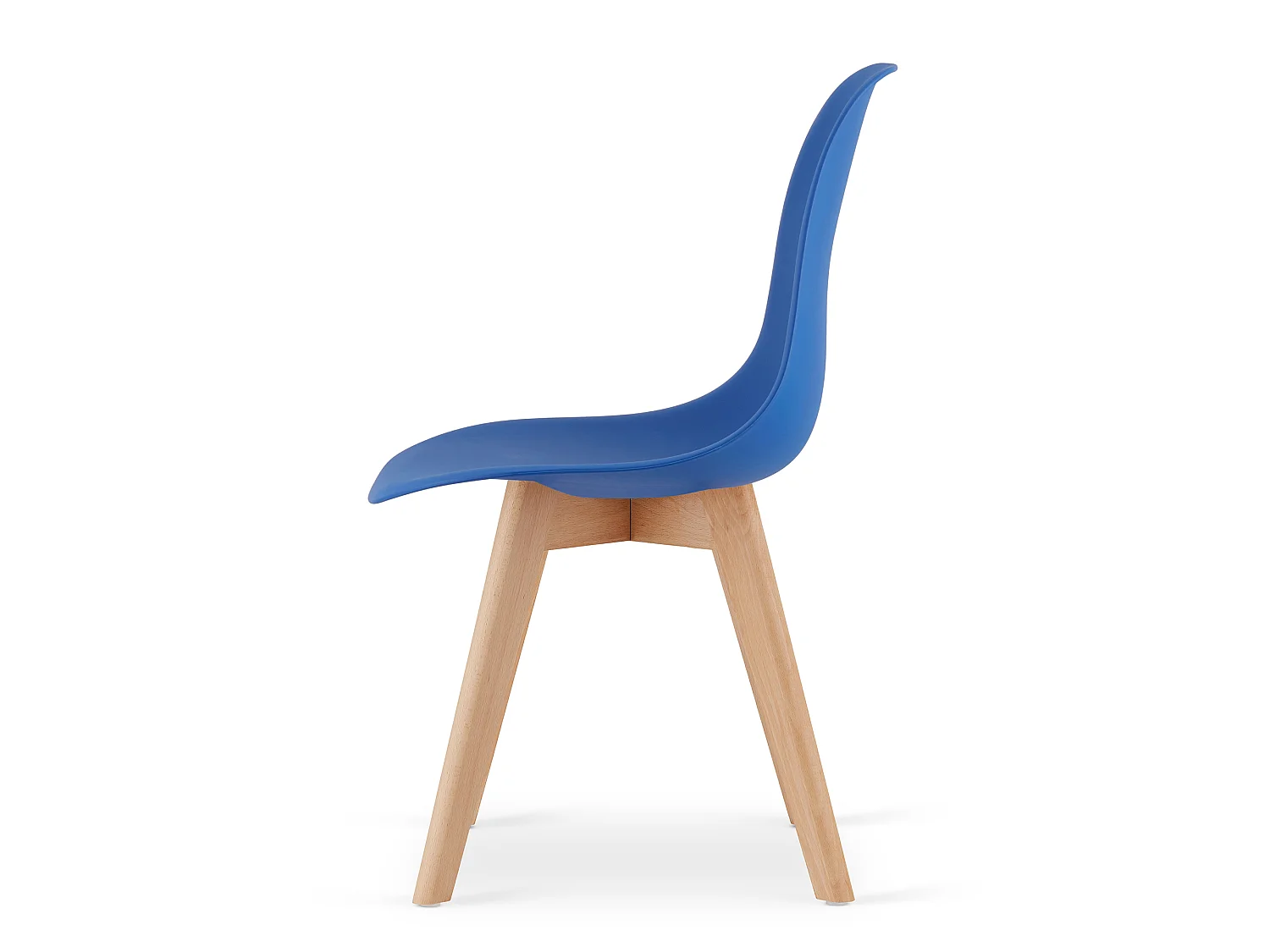 Eetkamerstoel KITO ergonomisch polypropyleen blauw 80x46x54,5 cm
