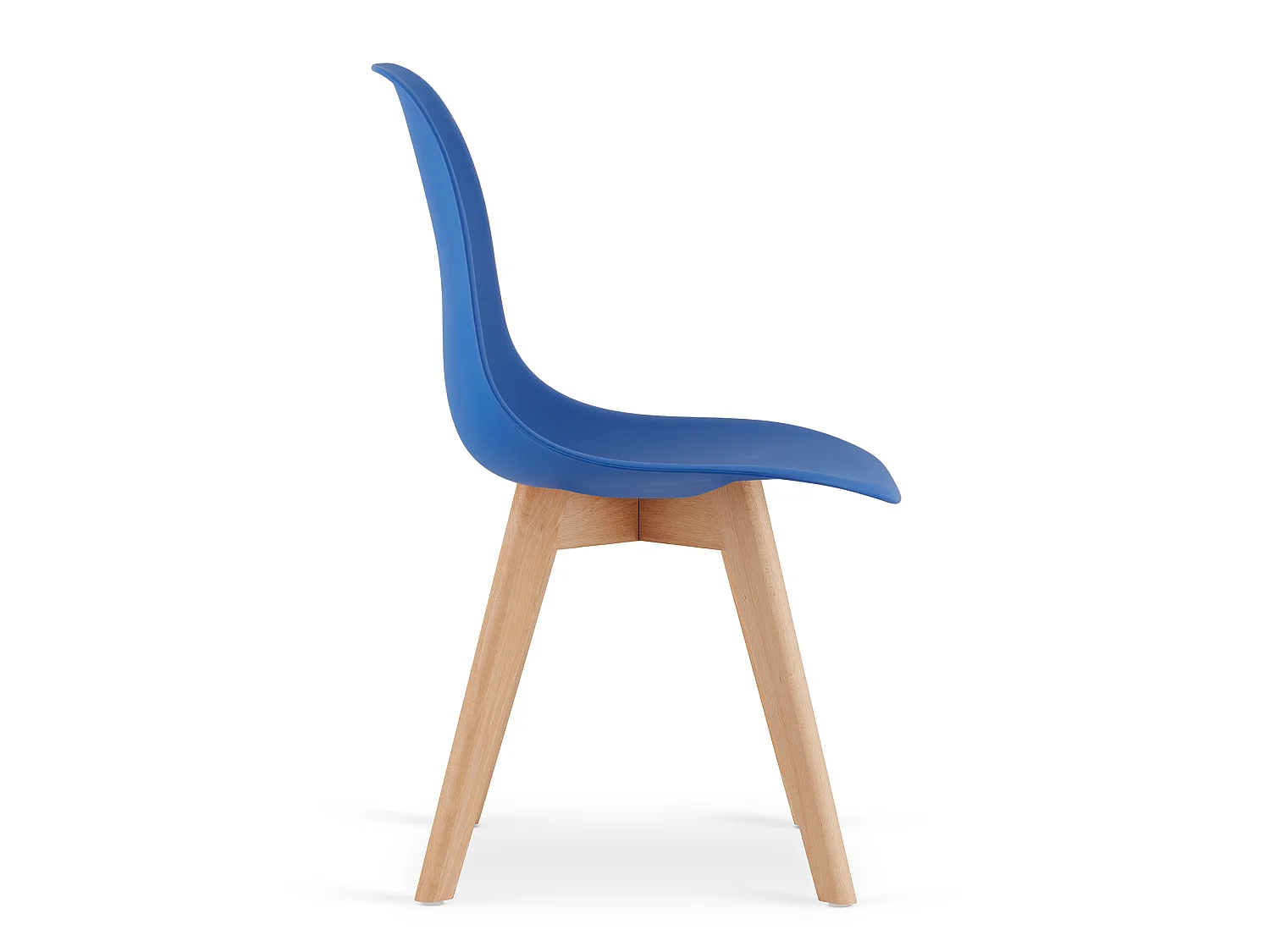Eetkamerstoel KITO ergonomisch polypropyleen blauw 80x46x54,5 cm