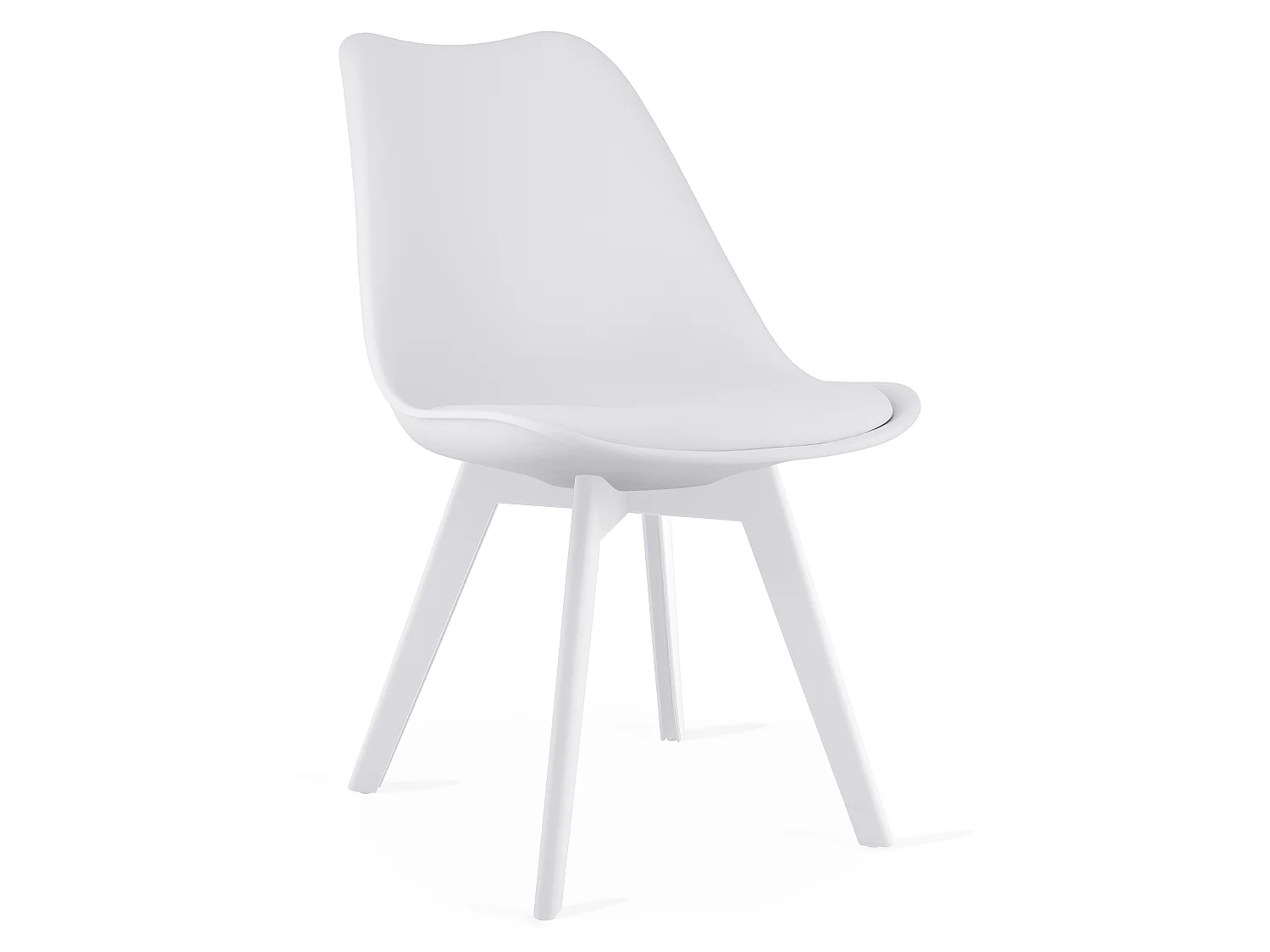 MARK eetkamerstoel ergonomisch kunststof wit 82x49x47 cm