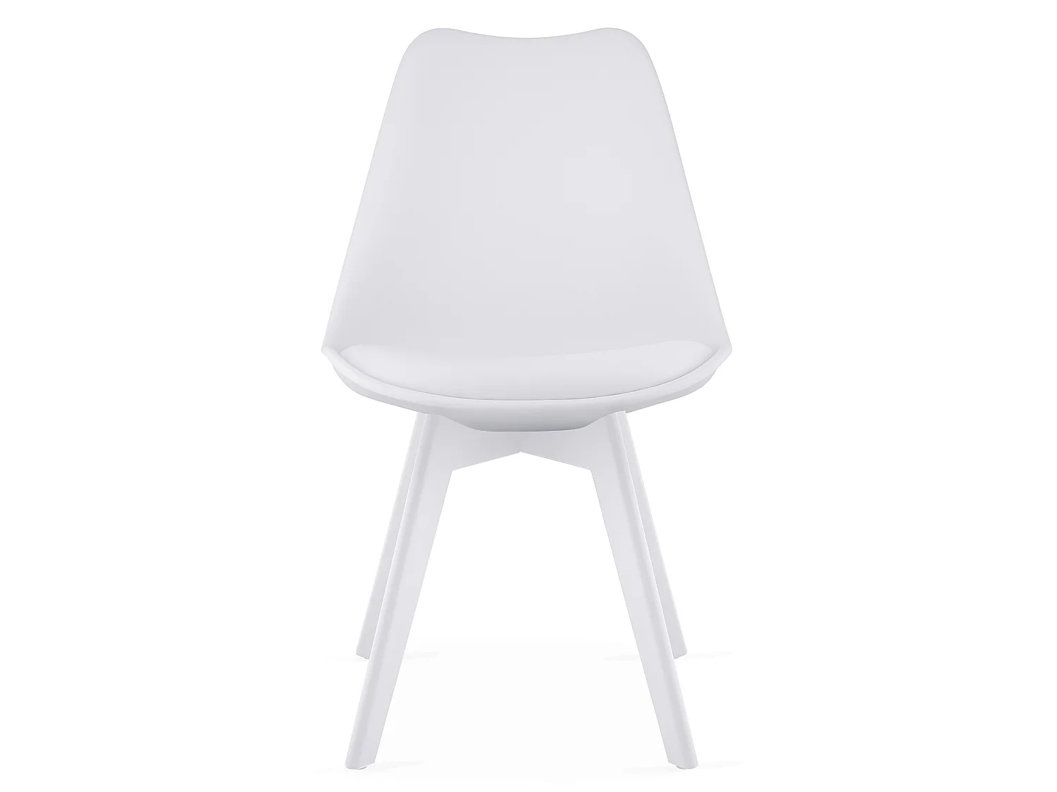 MARK eetkamerstoel ergonomisch kunststof wit 82x49x47 cm