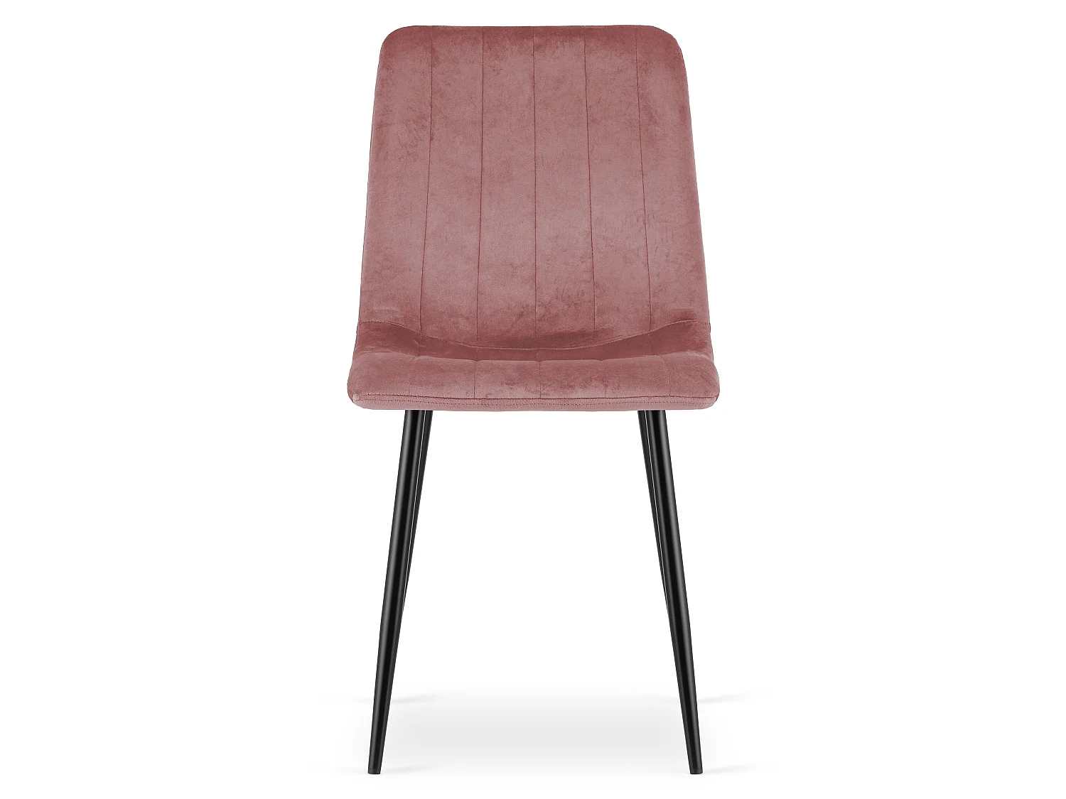 Eetkamerstoel velvet roze zwart 87x44x40 cm