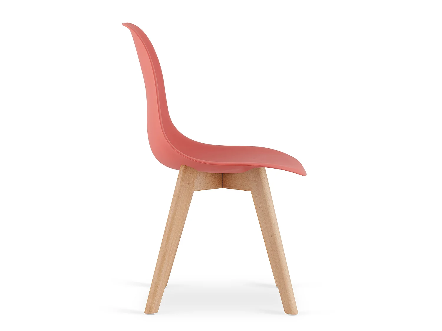Eetkamerstoel KITO ergonomisch polypropyleen cynober 80x46x54,5 cm