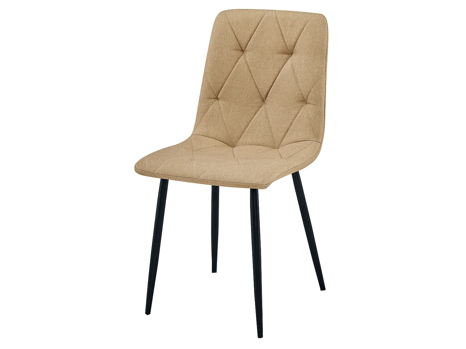 Eetkamerstoel LIBRA gestoffeerd stof bruin 44,5x54,5x87 cm
