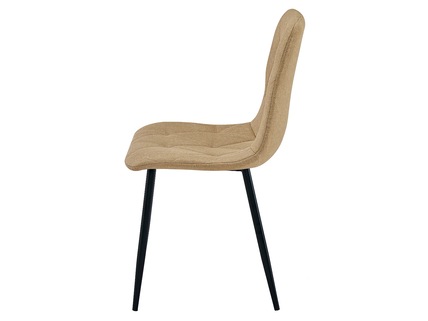 Eetkamerstoel LIBRA gestoffeerd stof bruin 44,5x54,5x87 cm
