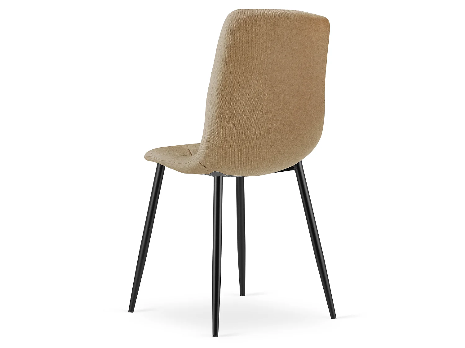 Eetkamerstoel LIBRA gestoffeerd stof bruin 44,5x54,5x87 cm