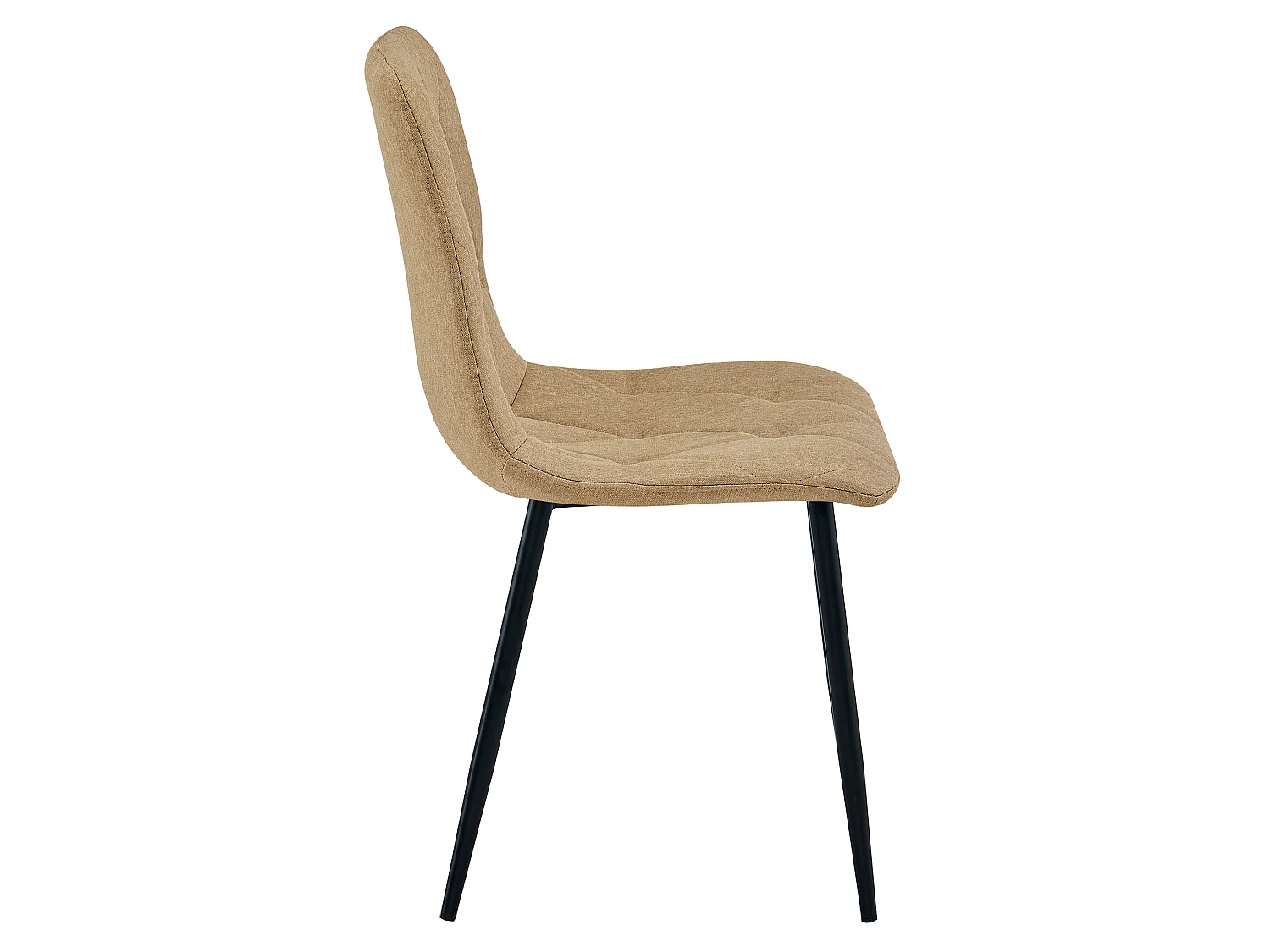 Eetkamerstoel LIBRA gestoffeerd stof bruin 44,5x54,5x87 cm