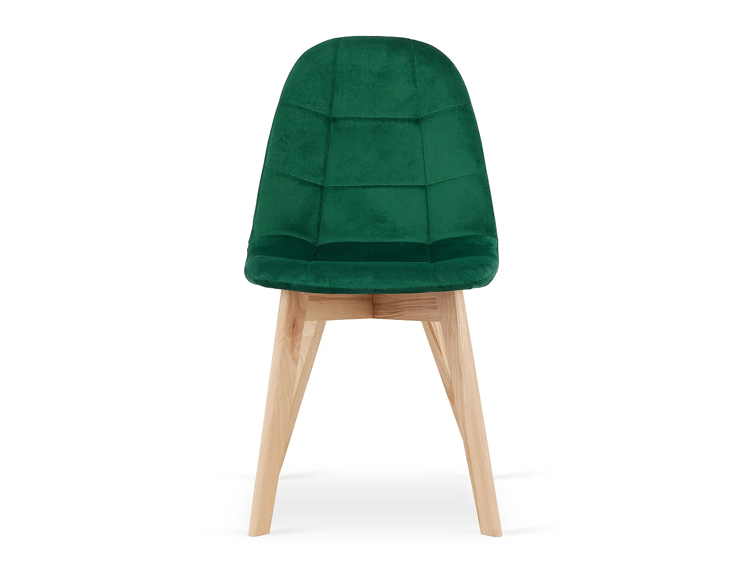 Eetkamerstoel BORA fluweel donkergroen 4x 81,5x44,5x54 cm