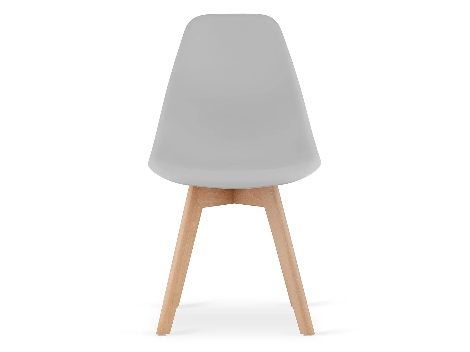 Chaise de salle à manger KITO ergonomique polypropylène gris 2x 80x46x54,5 cm