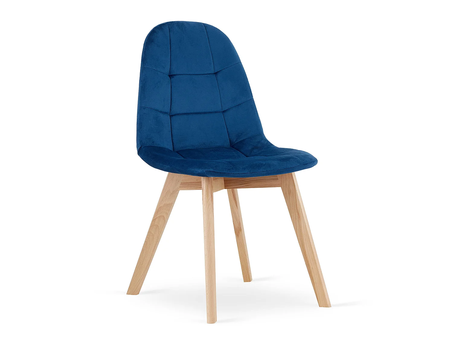 Chaise de salle à manger et cuisine BORA velours bleu marine x 2 81,5 cm