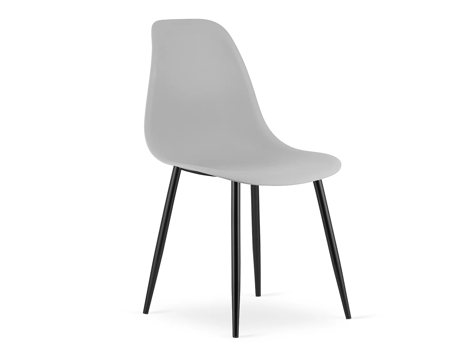Eetkamerstoel WAT ergonomisch polypropyleen grijs 84x46x51 cm