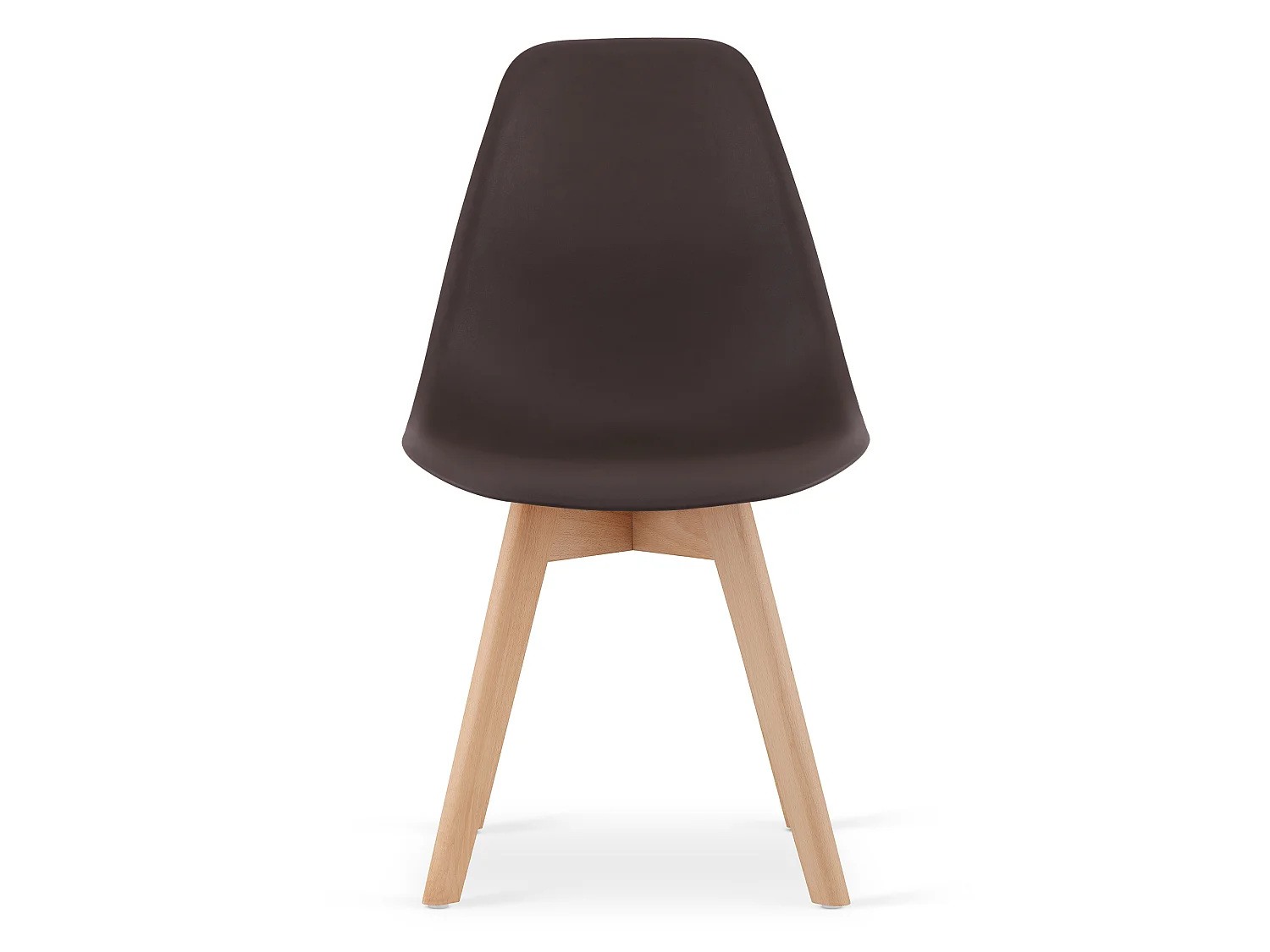 Eetkamerstoel KITO koffie polypropyleen naturel 80x46x54,5 cm