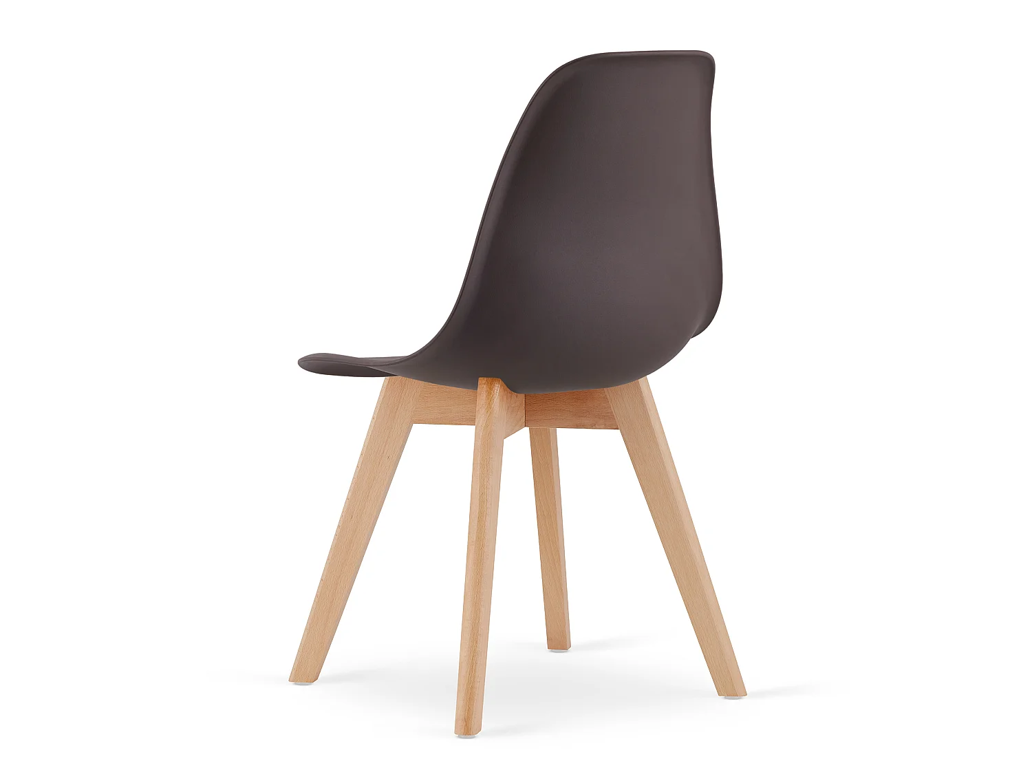 Eetkamerstoel KITO koffie polypropyleen naturel 80x46x54,5 cm
