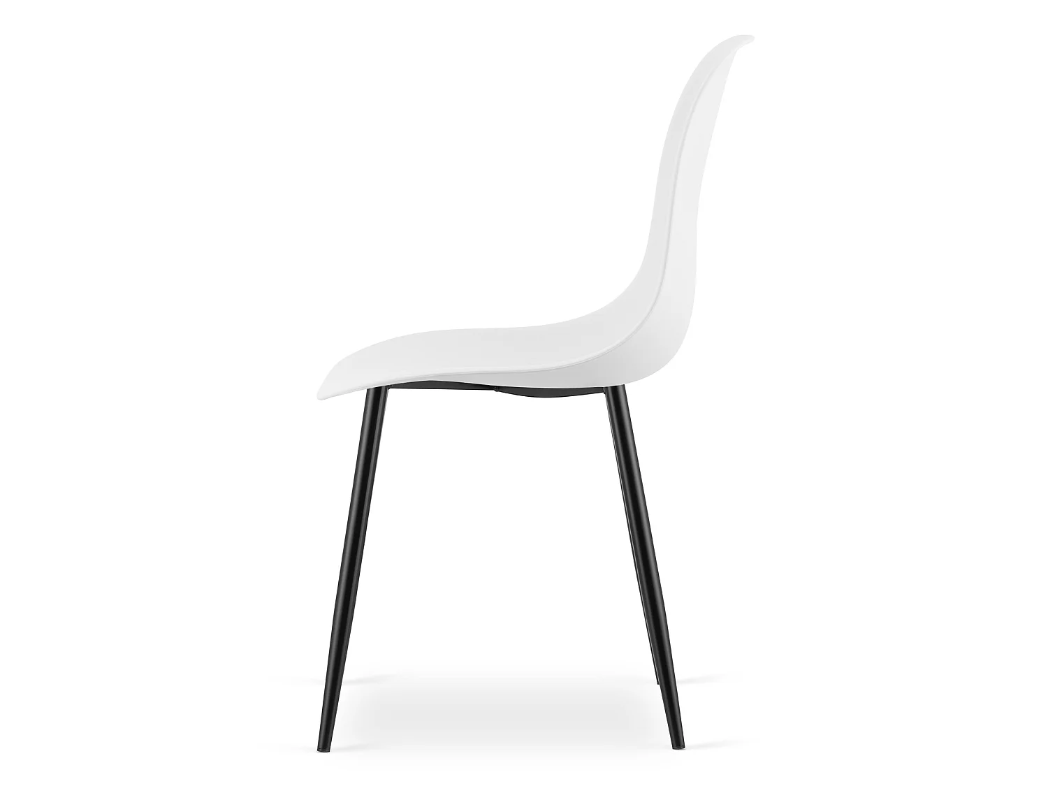Eetkamerstoel WAT Scandinavisch polypropyleen wit 46x51x84 cm