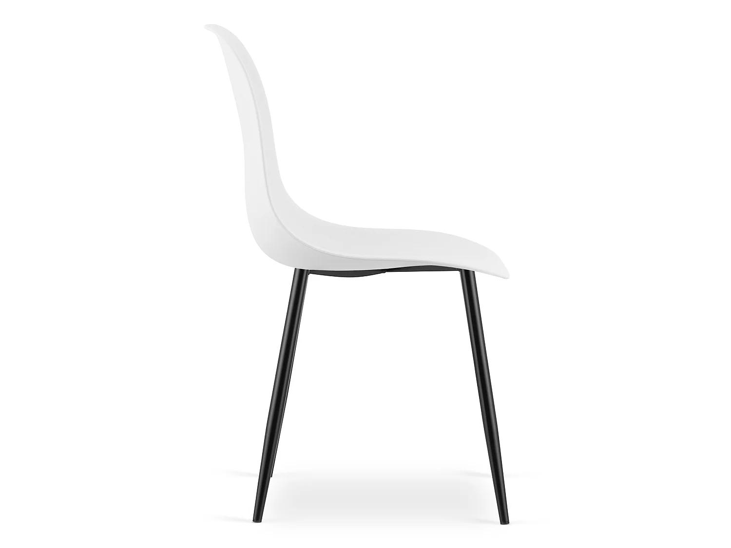 Eetkamerstoel WAT Scandinavisch polypropyleen wit 46x51x84 cm