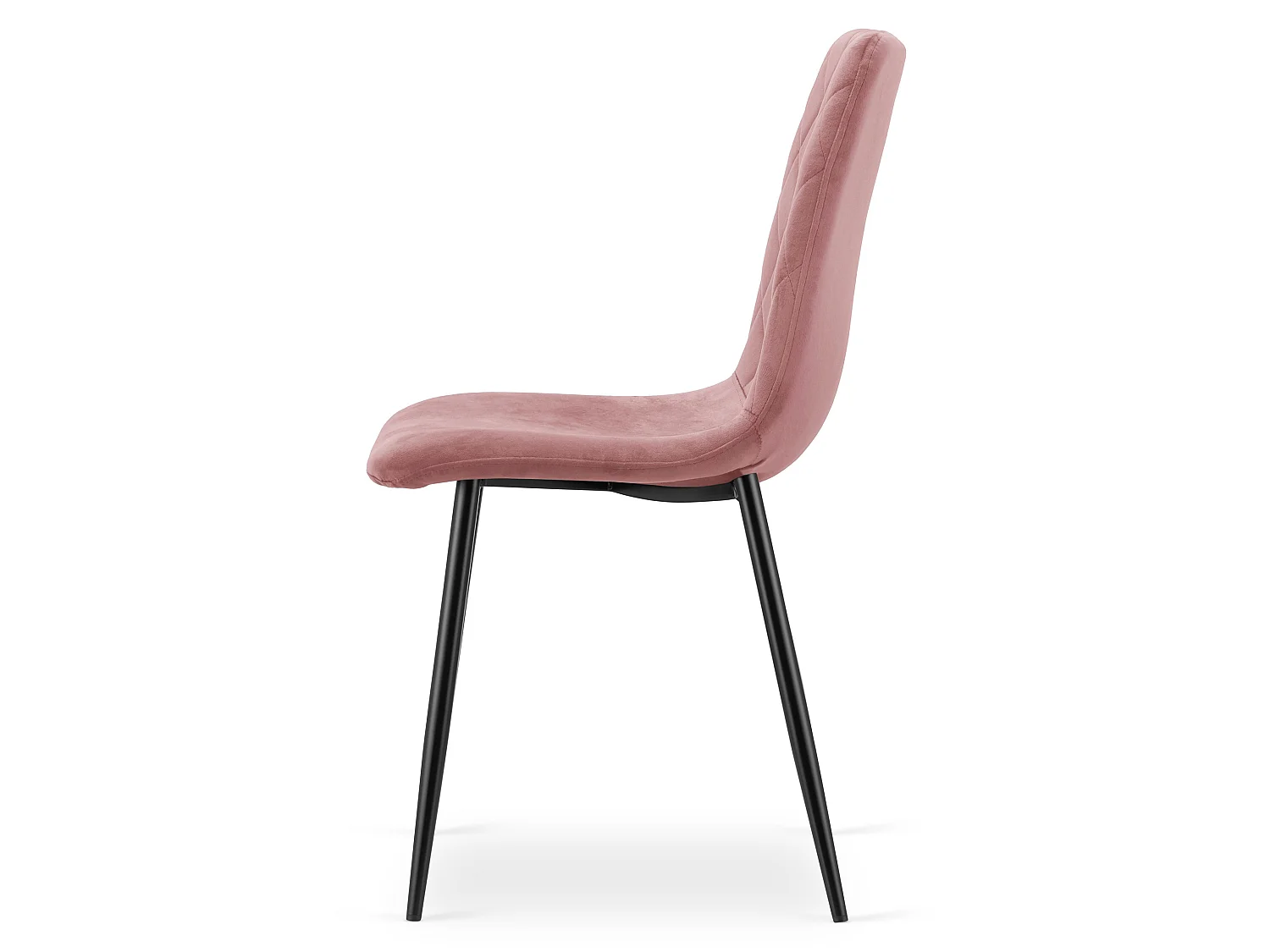 Eetkamerstoel TURIN fluwelen roze 88,5x44,5x53 cm