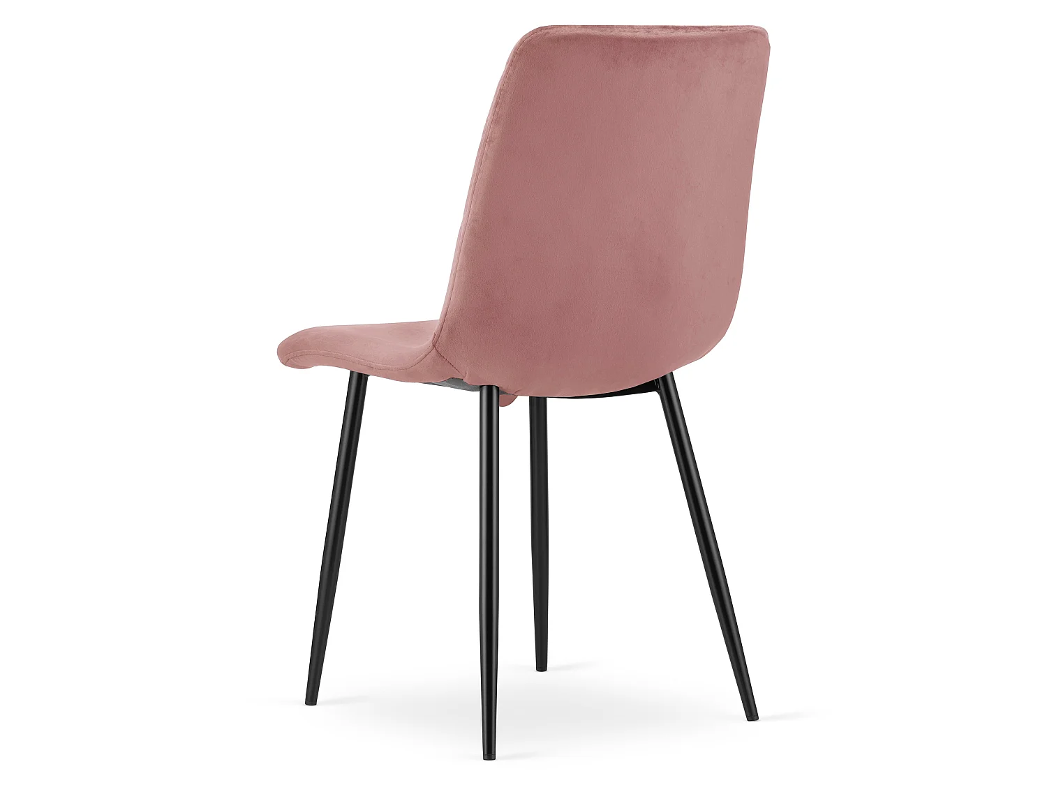 Eetkamerstoel TURIN fluwelen roze 88,5x44,5x53 cm