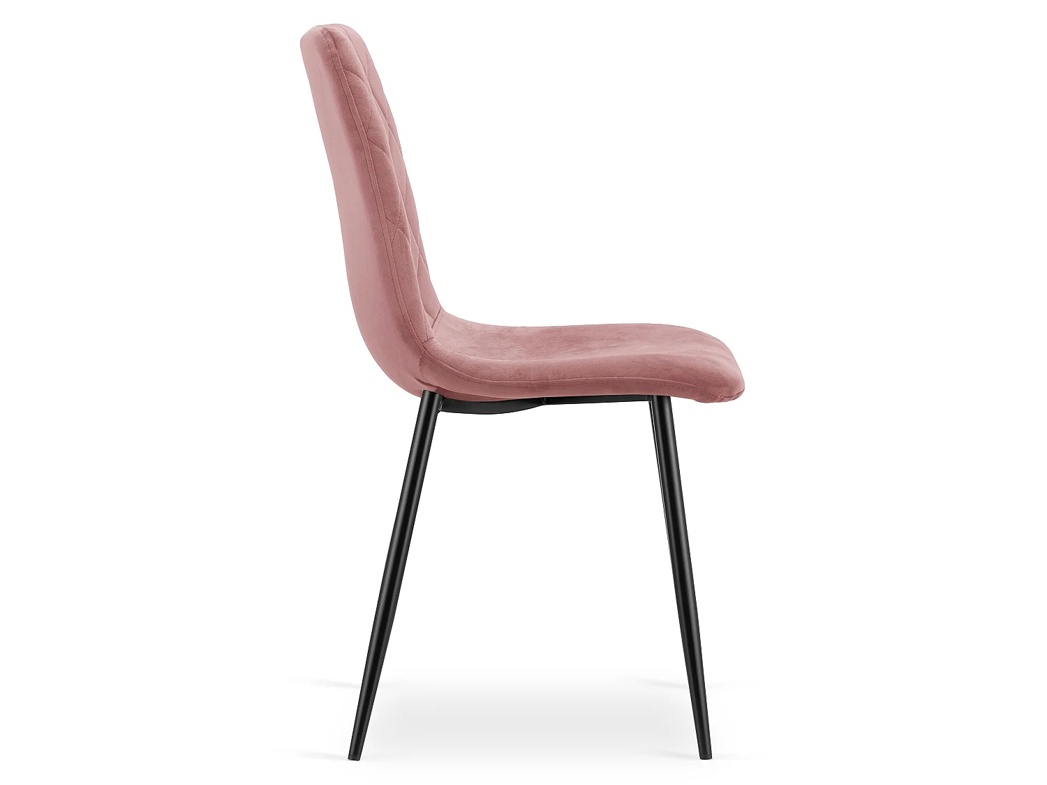 Eetkamerstoel TURIN fluwelen roze 88,5x44,5x53 cm