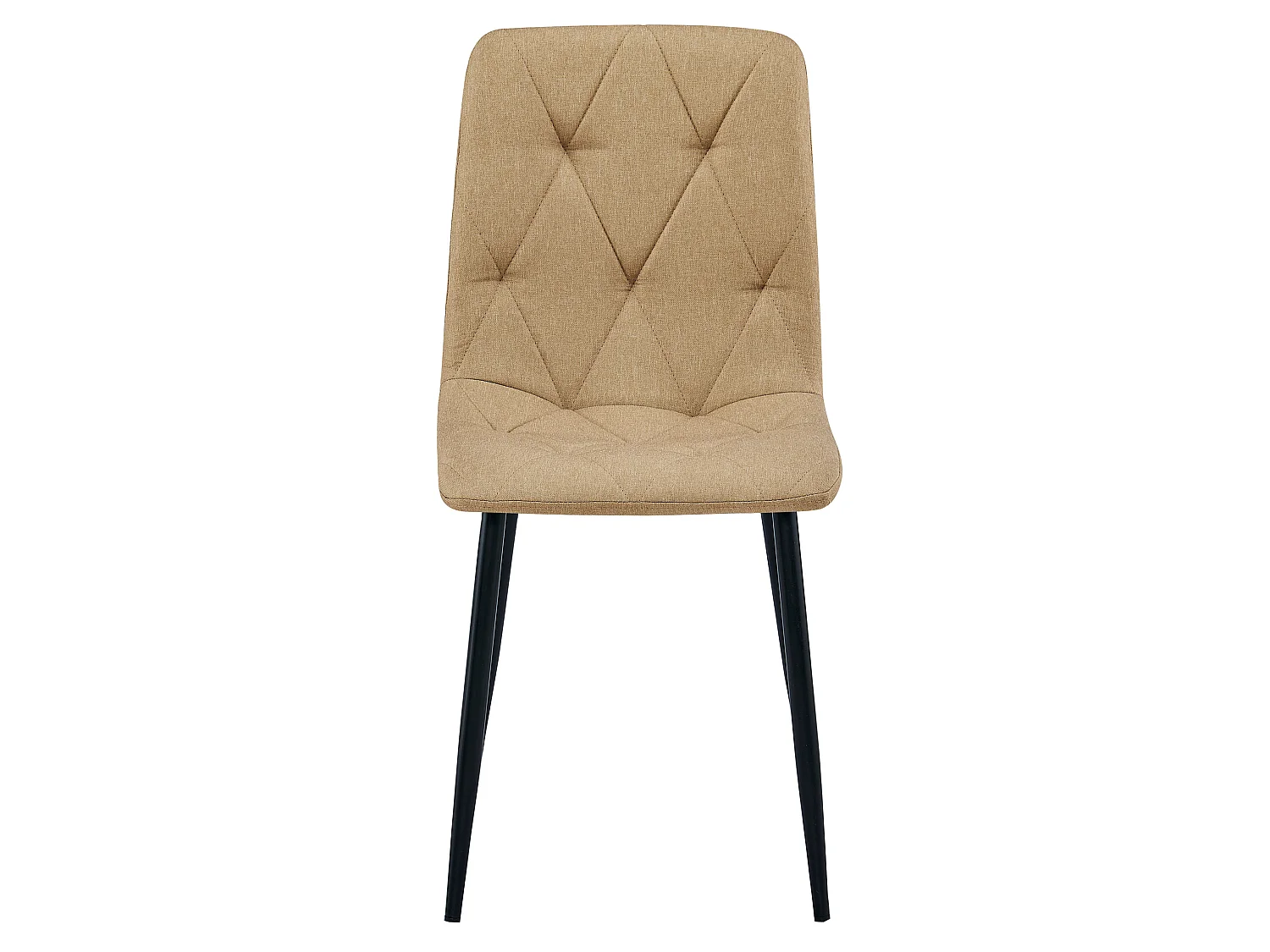 Eetkamerstoel LIBRA bekleed stof bruin zwart 44,5x54,5x87 cm x 4