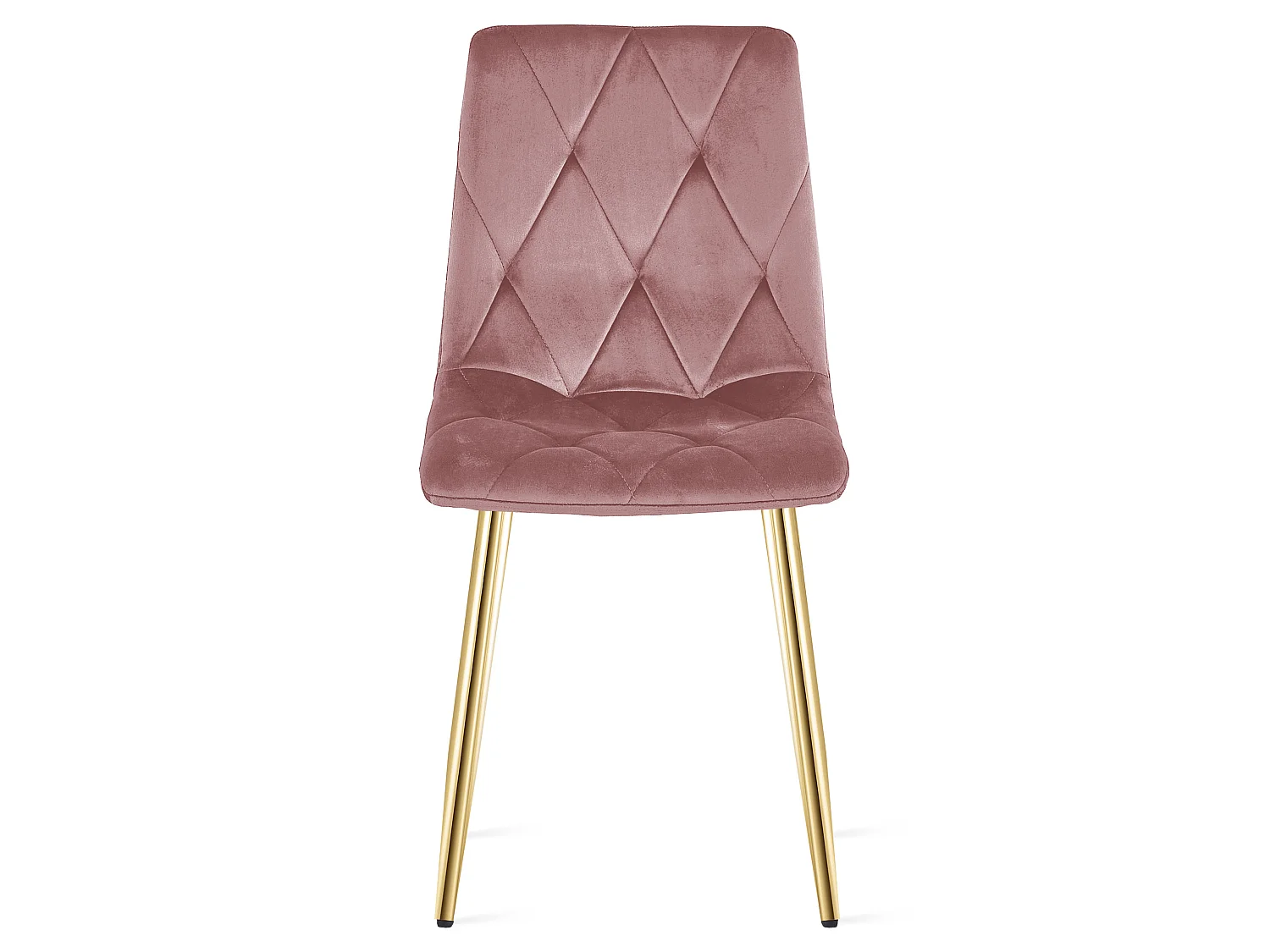 Eetkamerstoel LIBRA fluweel roze gouden poten 45x54x86,5 cm