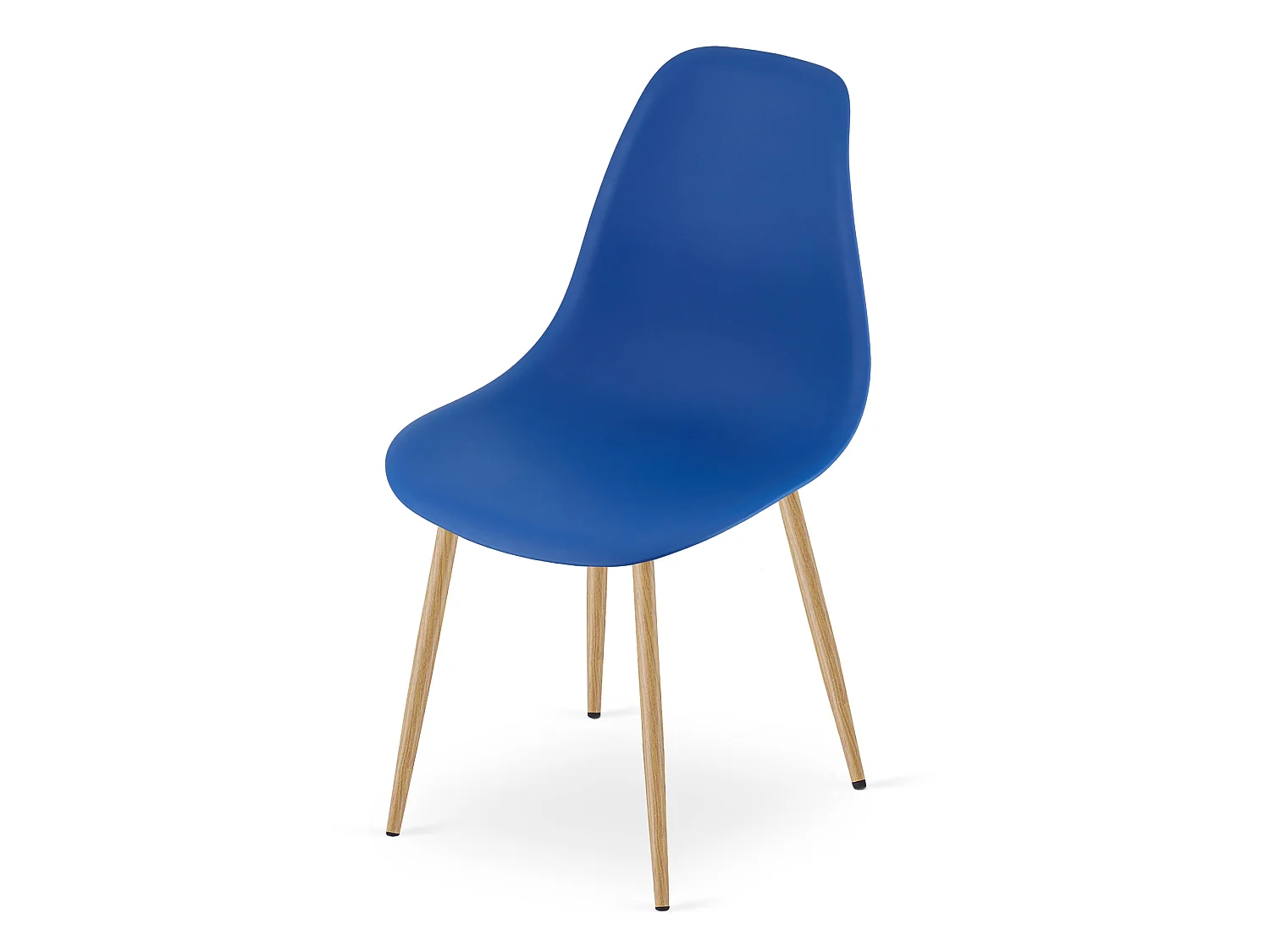 Chaise de salle à manger et cuisine design scandinave polypropylène bleu 4 pcs