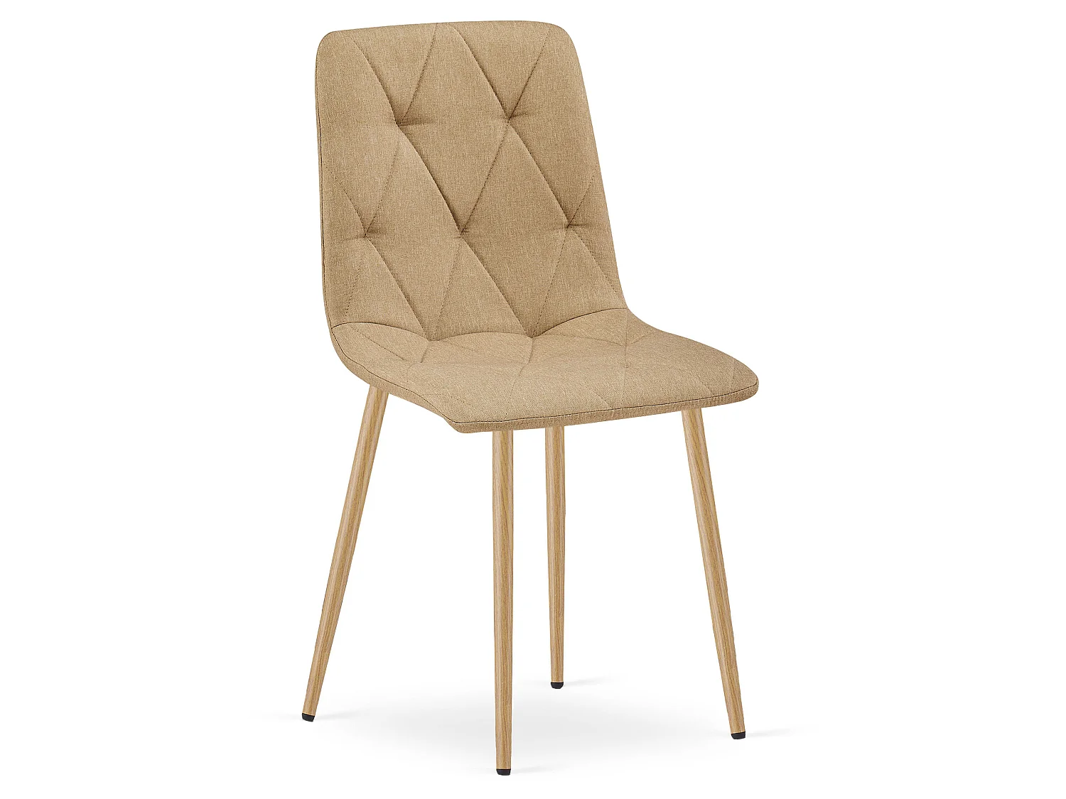 LIBRA eetkamerstoel bekleed stof bruin 44,5x54,5x87 cm x 4