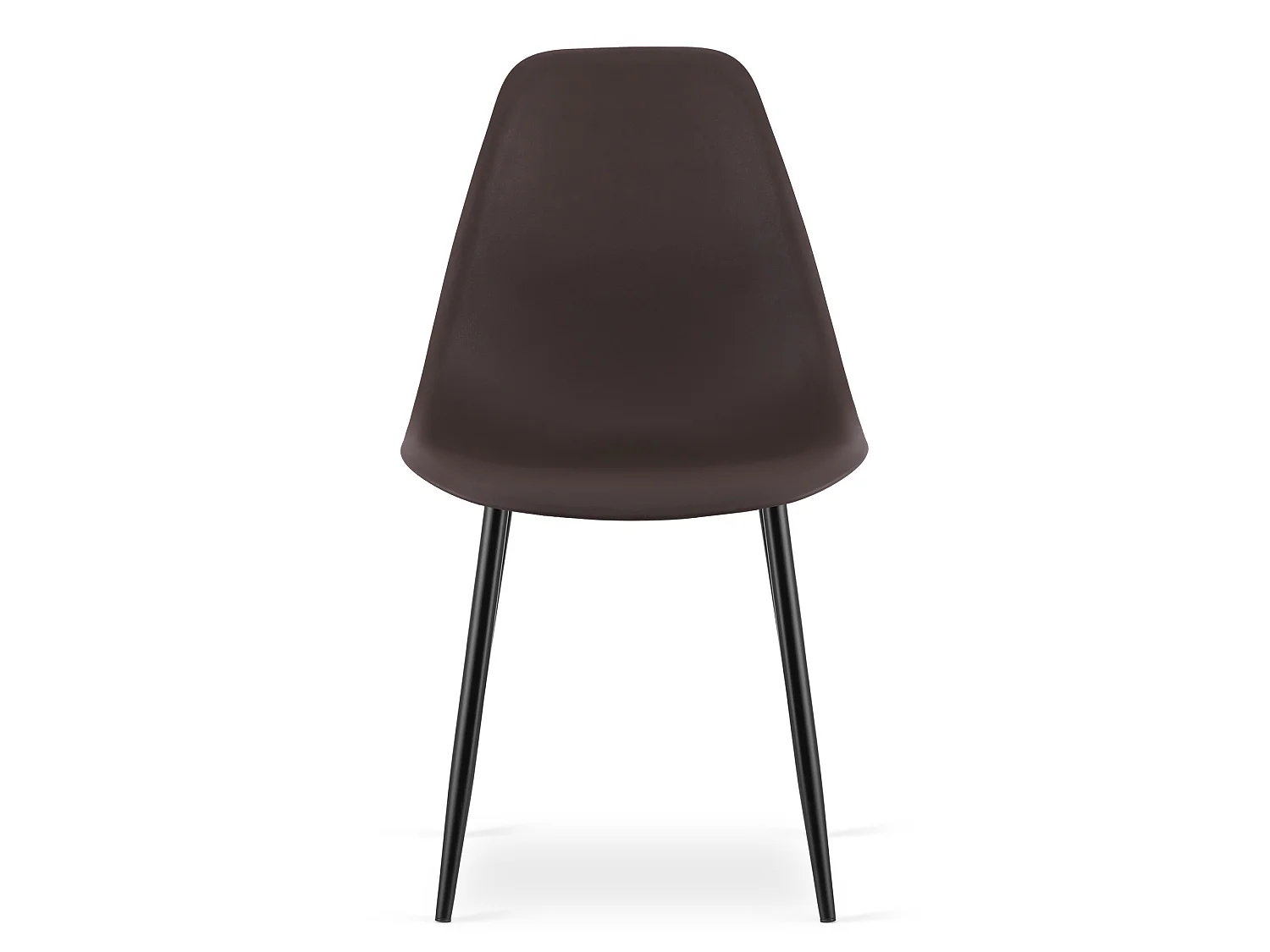 Scandinavische eetkamerstoel WAT polypropyleen koffiezwart 84x46x51 cm