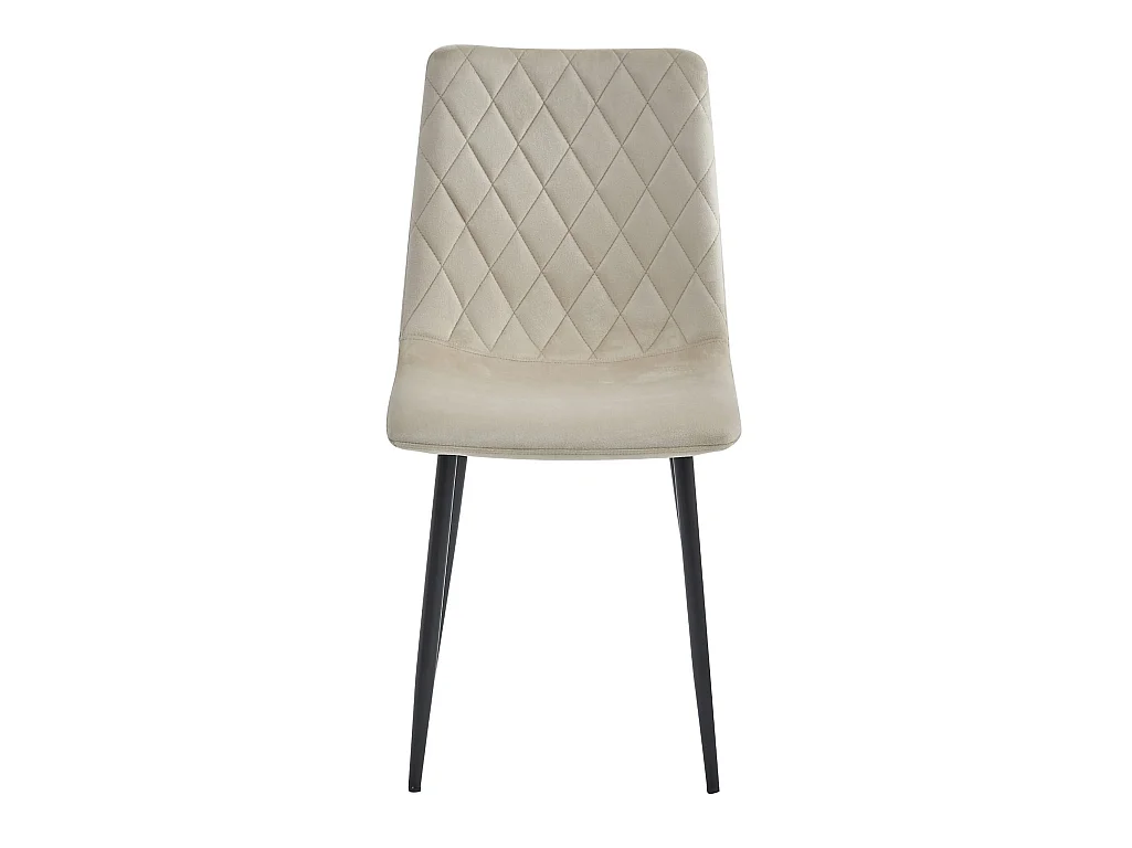 Eetkamerstoel TURIN ergonomisch velours beige 88,5x44,5x53 cm