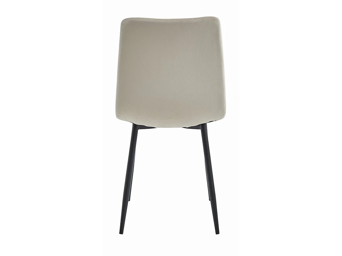 Eetkamerstoel TURIN ergonomisch velours beige 88,5x44,5x53 cm