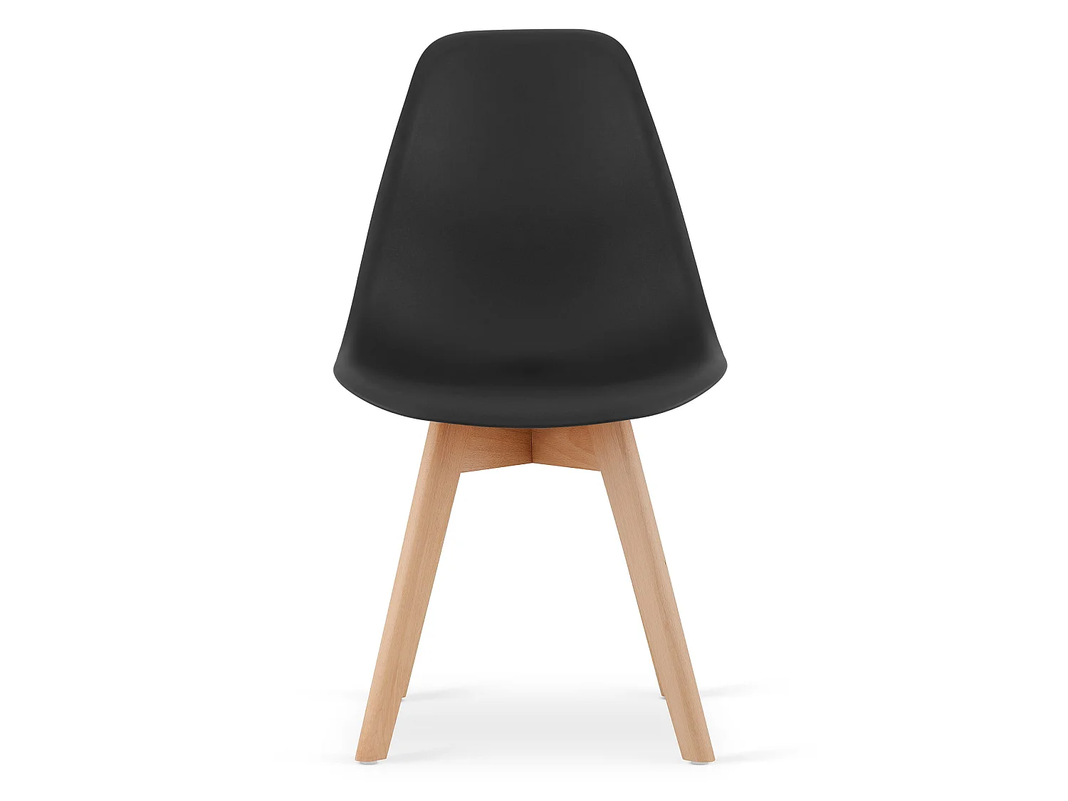 Eetkamerstoel KITO ergonomisch polypropyleen zwart 80x46x54,5 cm