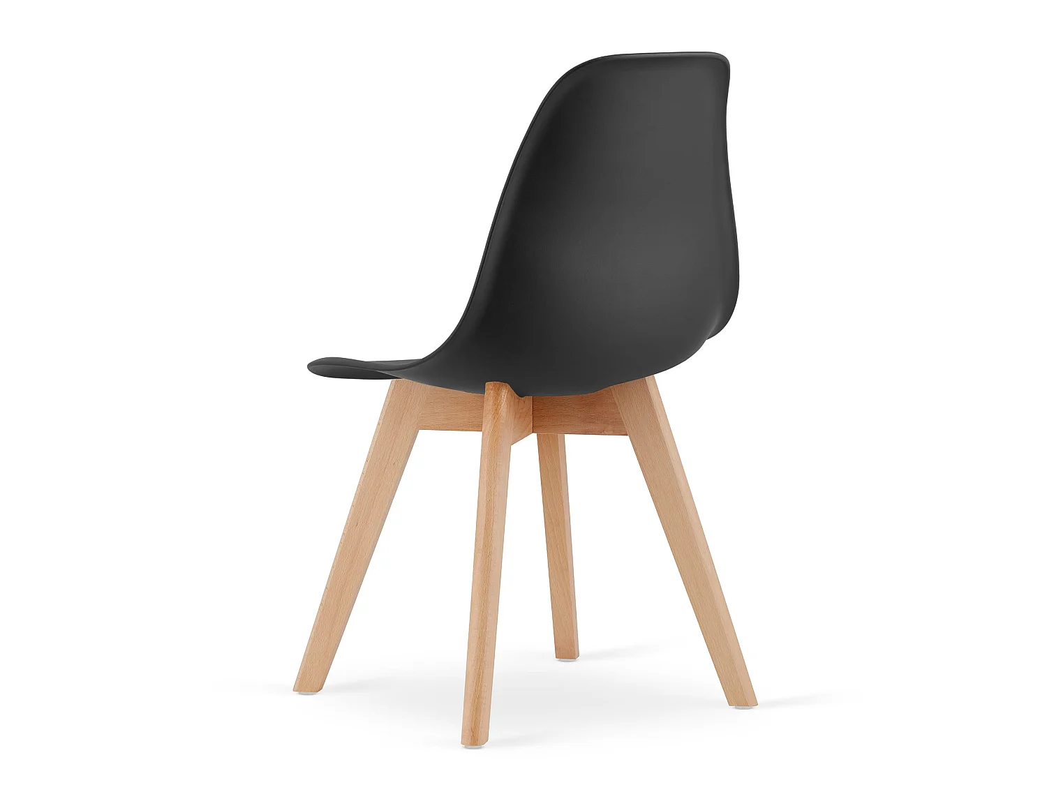 Eetkamerstoel KITO ergonomisch polypropyleen zwart 80x46x54,5 cm