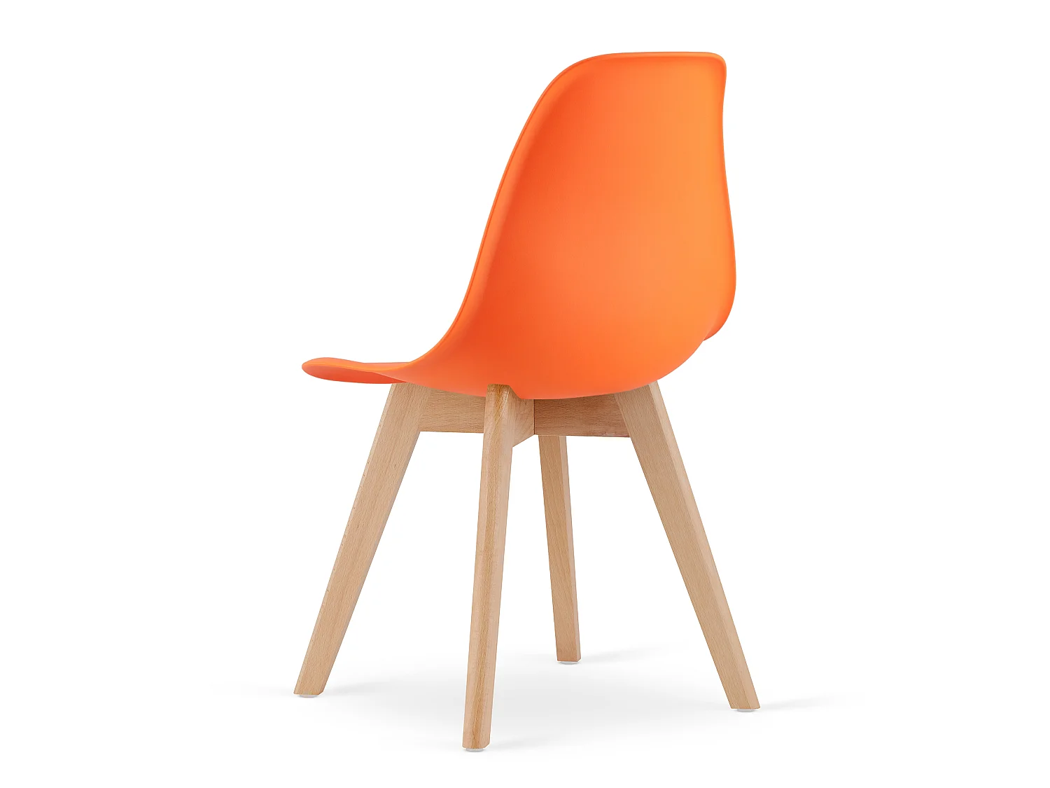 Chaise de salle à manger design polypropylène orange 80x46x54,5 cm