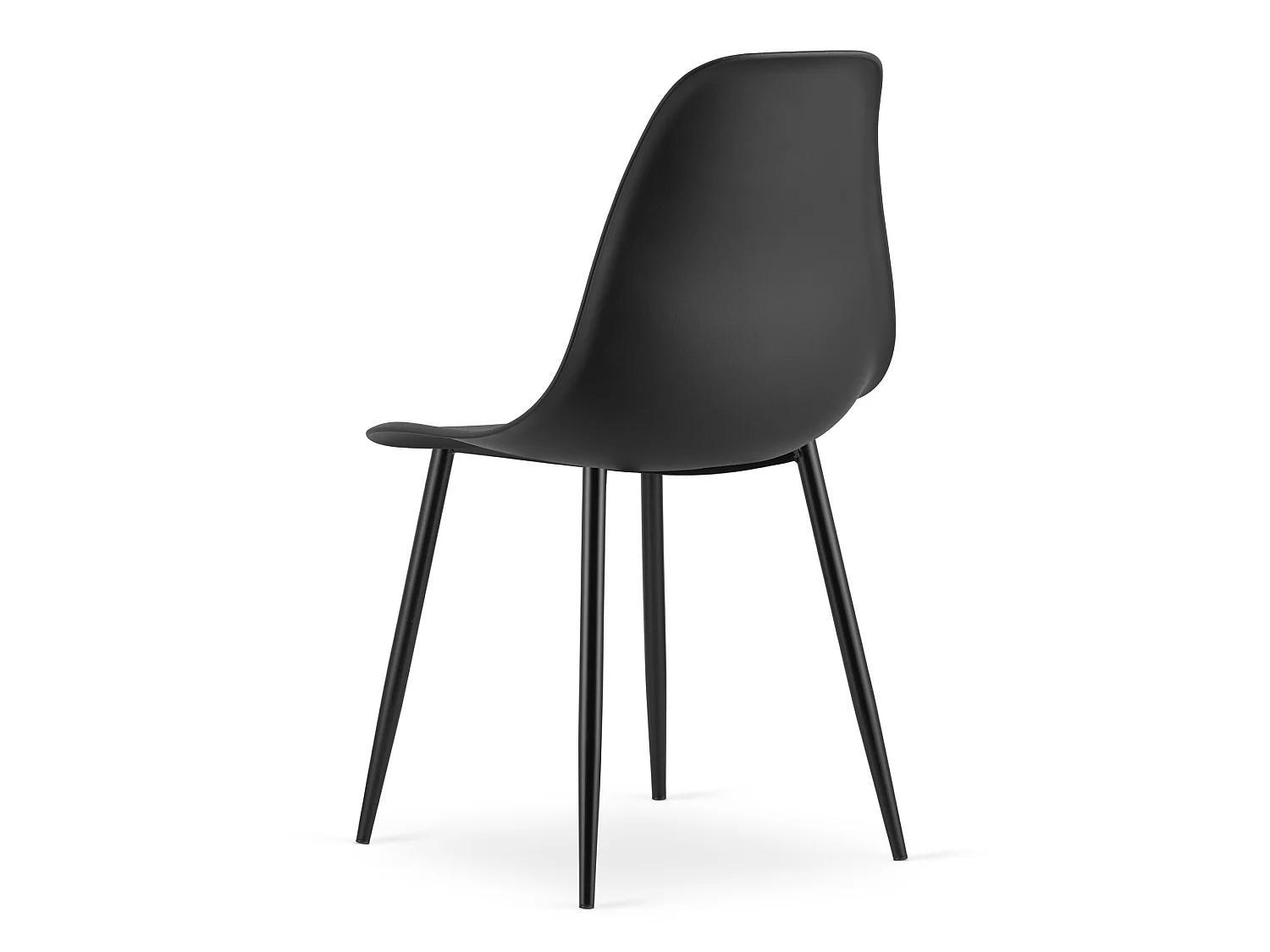 WAT eetkamerstoel Scandinavisch polypropyleen zwart 84x46x51 cm