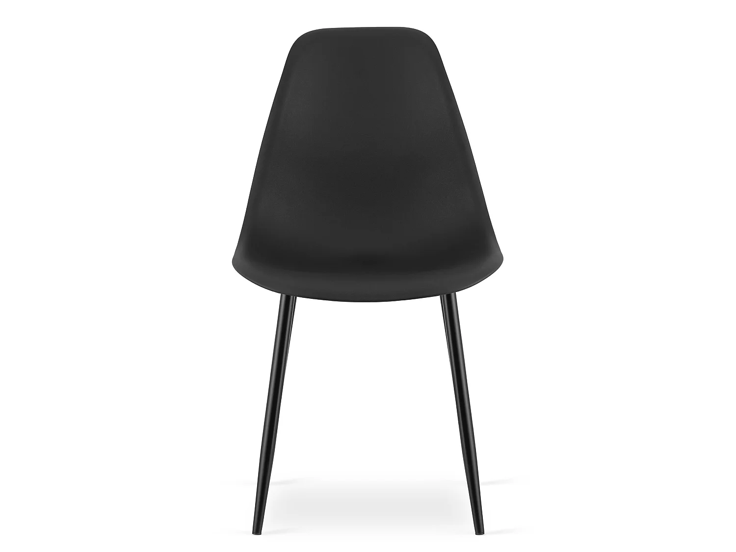 WAT eetkamerstoel Scandinavisch polypropyleen zwart 84x46x51 cm