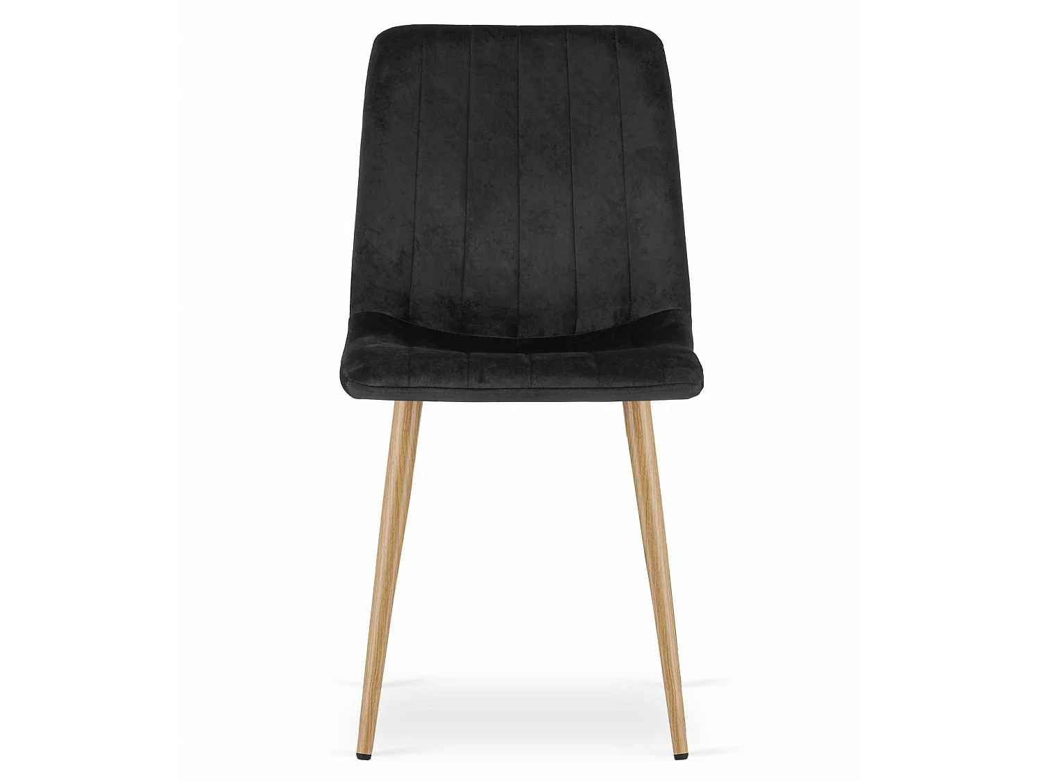Eetkamerstoel LAVA fluweel zwart 86x45x55 cm