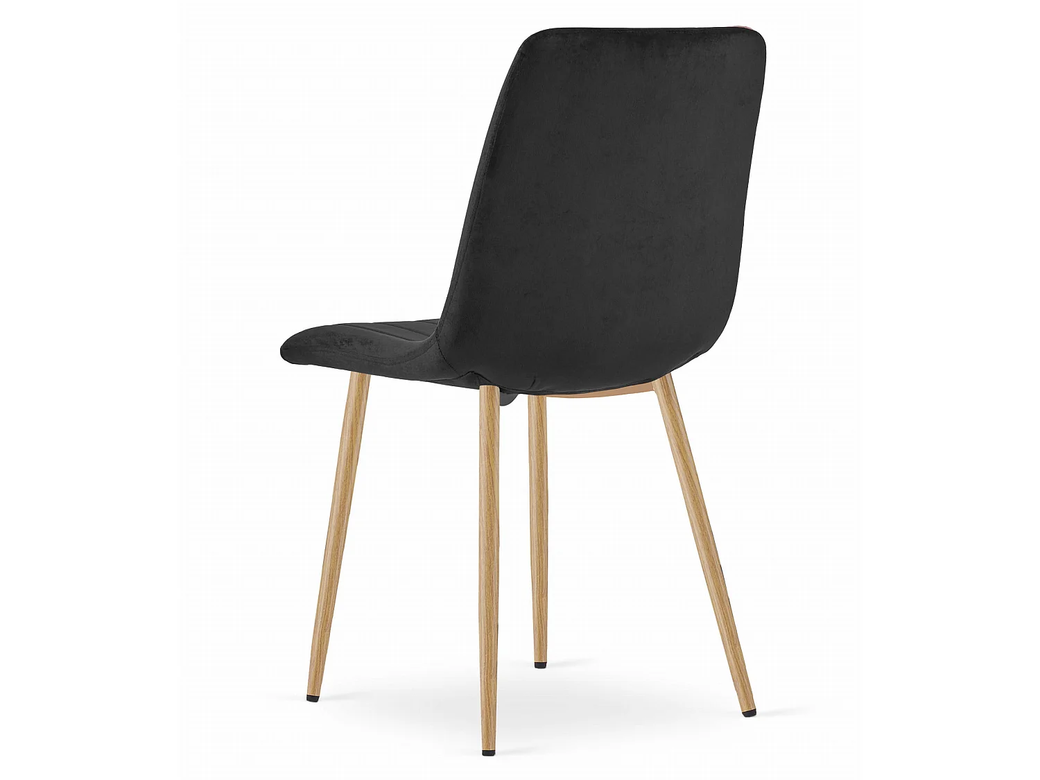 Eetkamerstoel LAVA fluweel zwart 86x45x55 cm