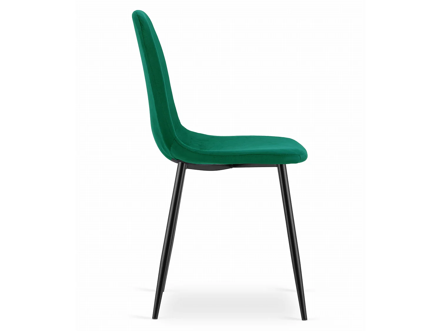 COMO eetkamerstoel fluweel donkergroen 87,5x44,5x50,5 cm