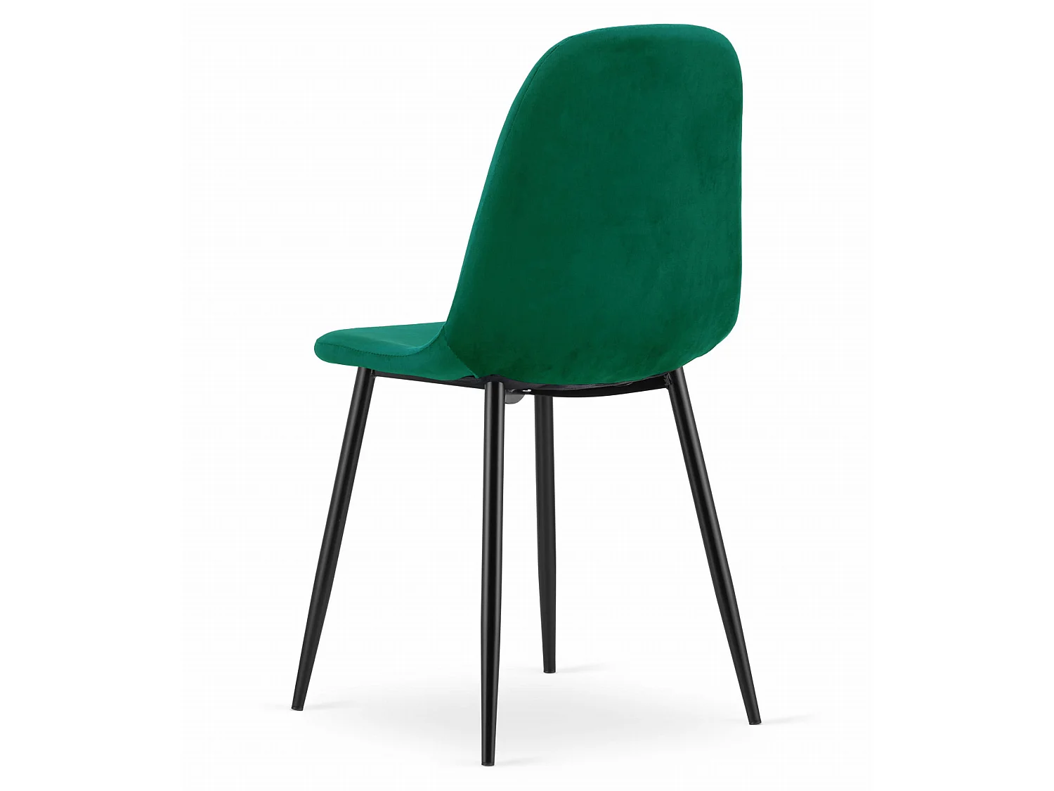 COMO eetkamerstoel fluweel donkergroen 87,5x44,5x50,5 cm