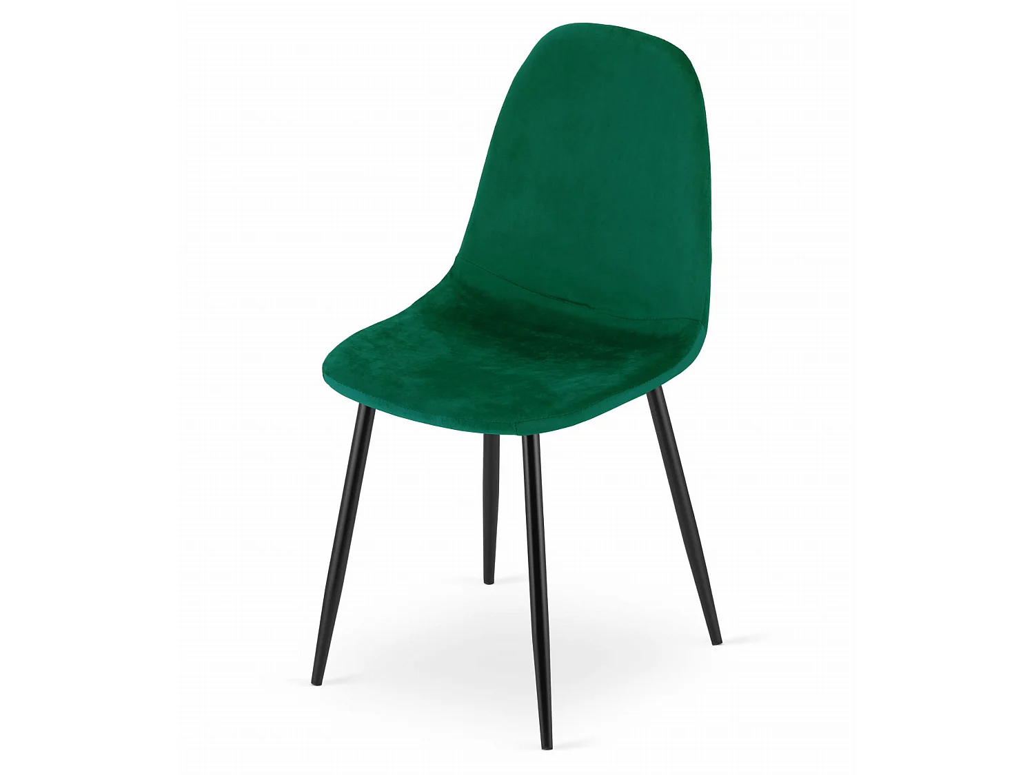 COMO eetkamerstoel fluweel donkergroen 87,5x44,5x50,5 cm