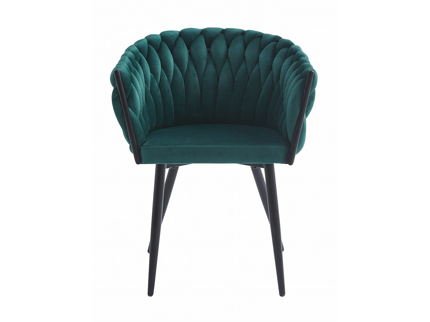 Chaise de salle à manger et cuisine ORION velours vert 61x55x79 cm