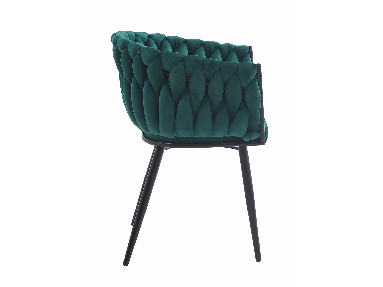 Chaise de salle à manger et cuisine ORION velours vert 61x55x79 cm