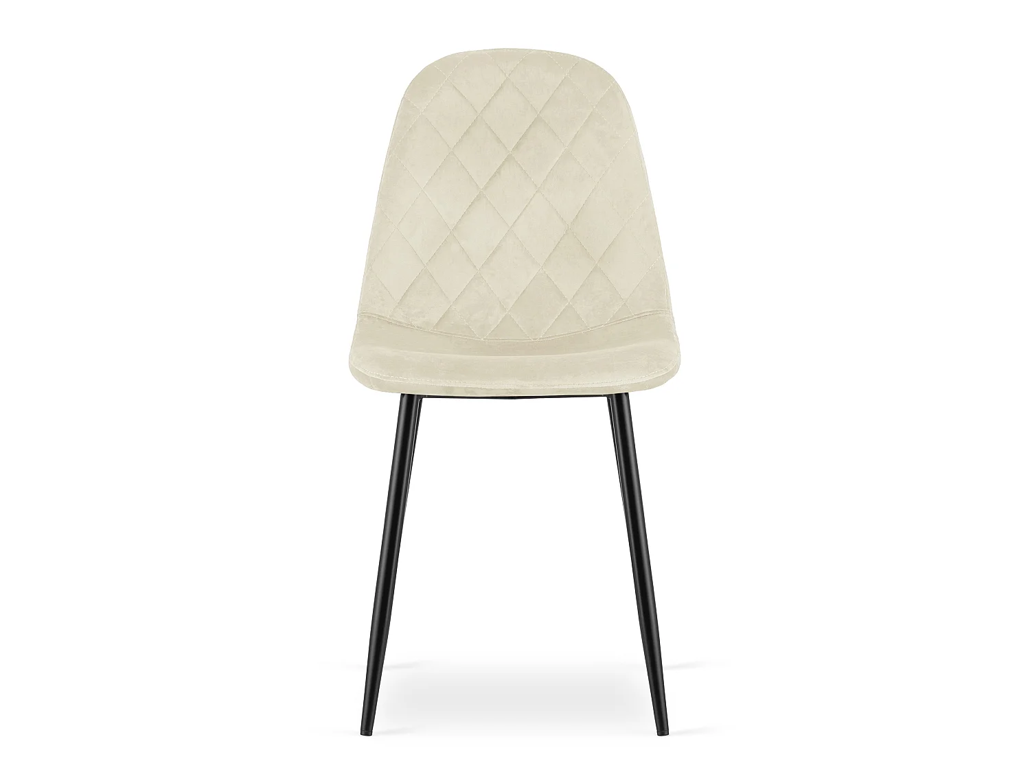 ASTI eetkamerstoel ergonomisch fluweel beige 87,5x44,5x50,5 cm