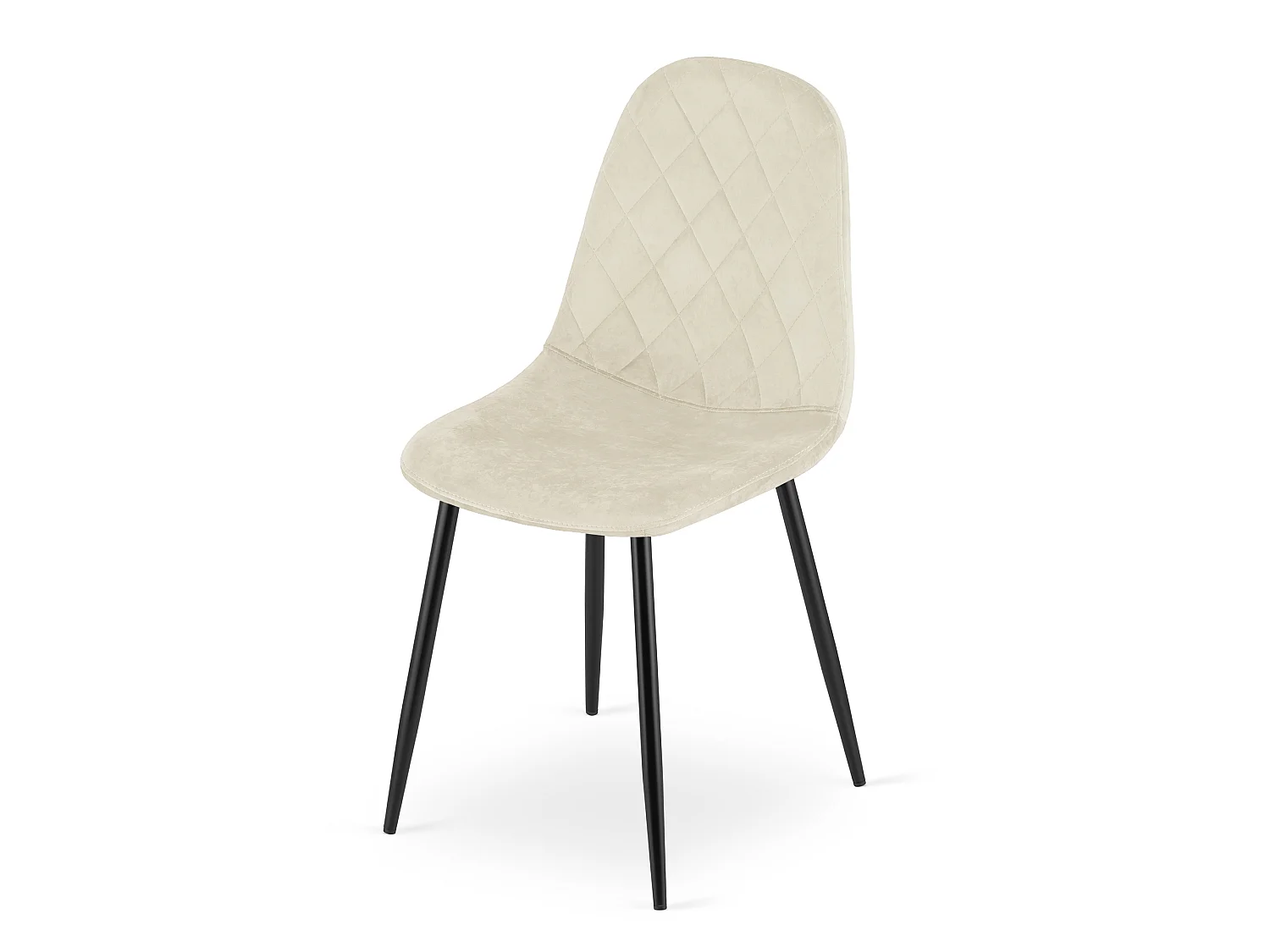 ASTI eetkamerstoel ergonomisch fluweel beige 87,5x44,5x50,5 cm