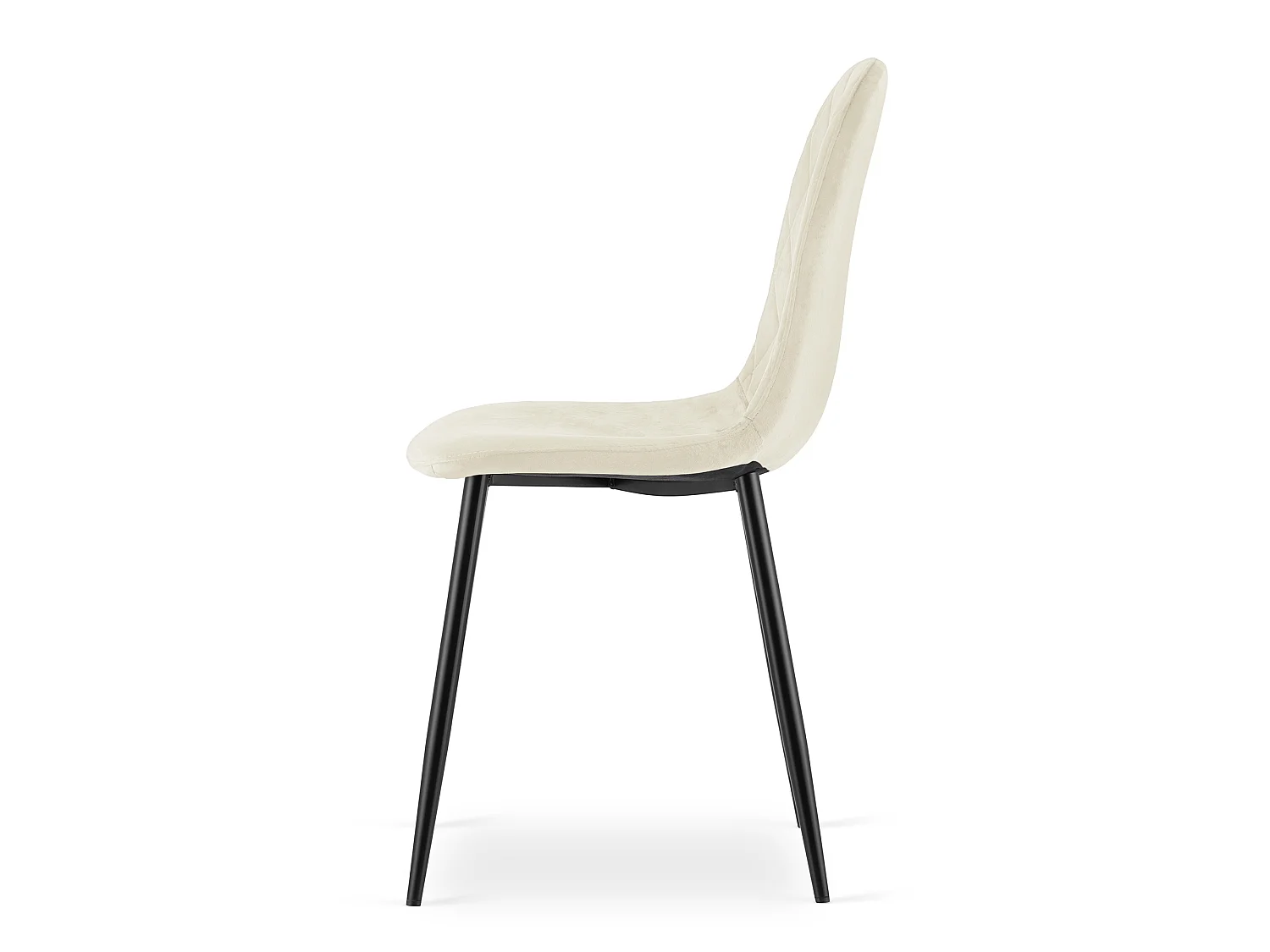 ASTI eetkamerstoel ergonomisch fluweel beige 87,5x44,5x50,5 cm
