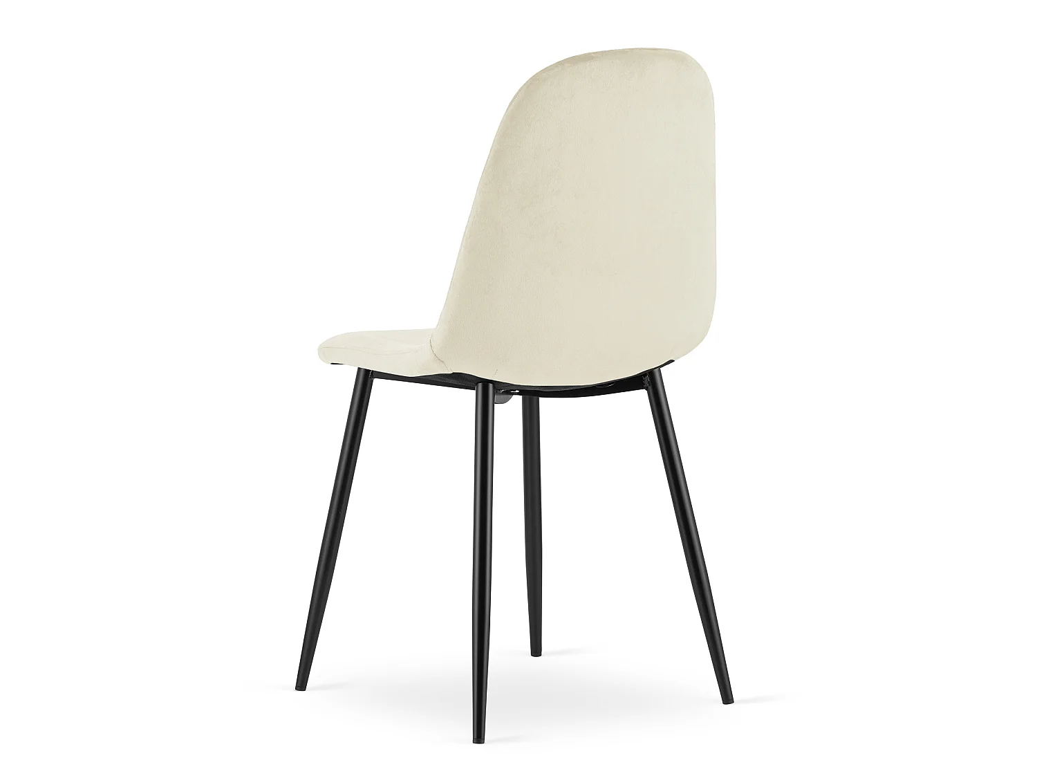 ASTI eetkamerstoel ergonomisch fluweel beige 87,5x44,5x50,5 cm