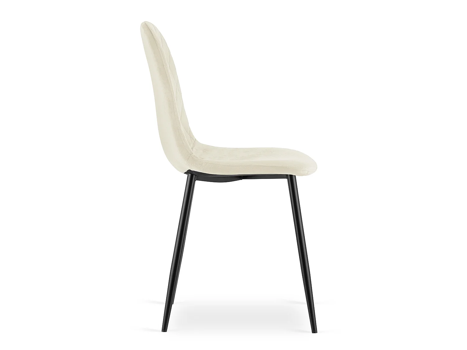ASTI eetkamerstoel ergonomisch fluweel beige 87,5x44,5x50,5 cm