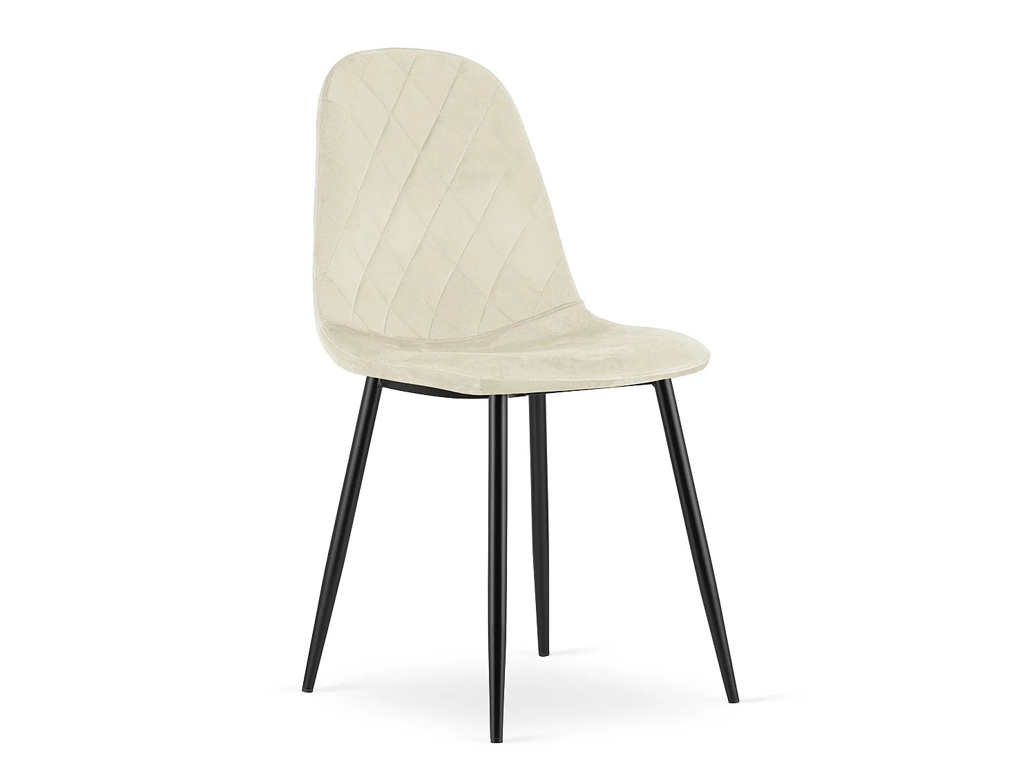 Eetkamerstoel ASTI fluwelen beige 2x 87,5x44,5x50,5 cm